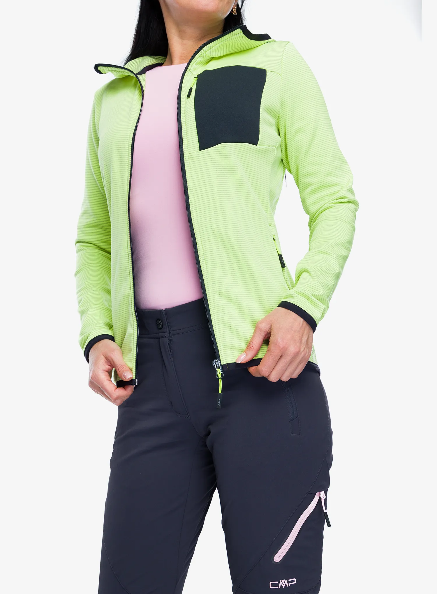 Pullover mit Reißverschluss Damen CMP Solvixa - apple