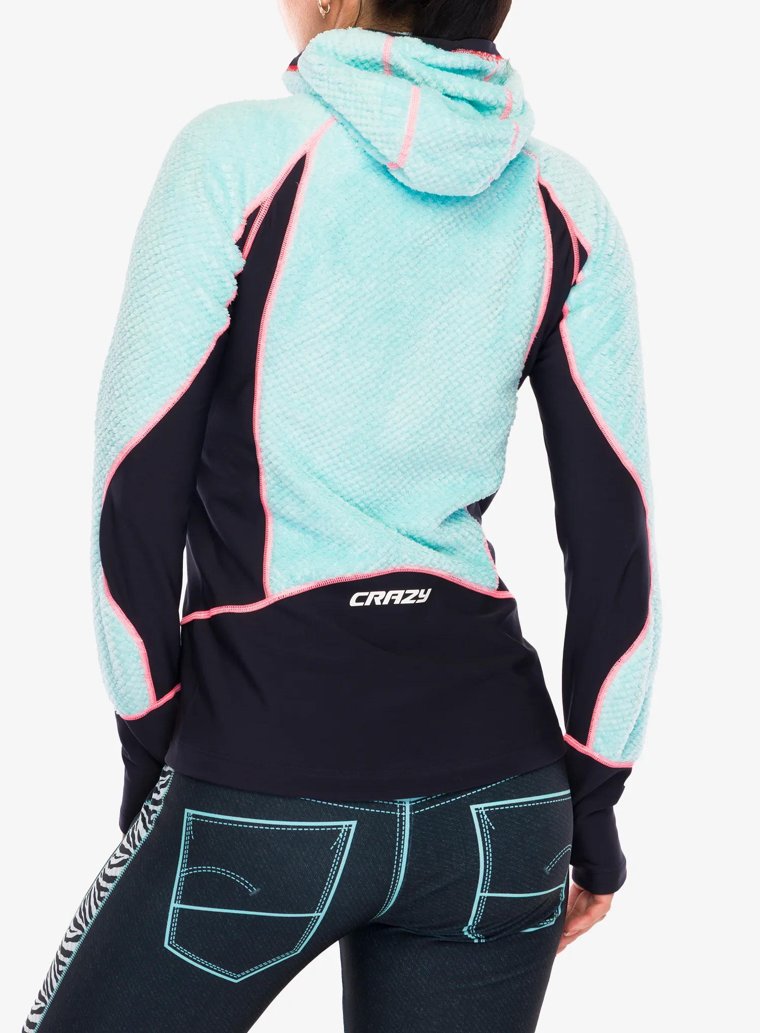 Pullover mit Reißverschluss Damen Crazy Pull Inspire - chewing gum