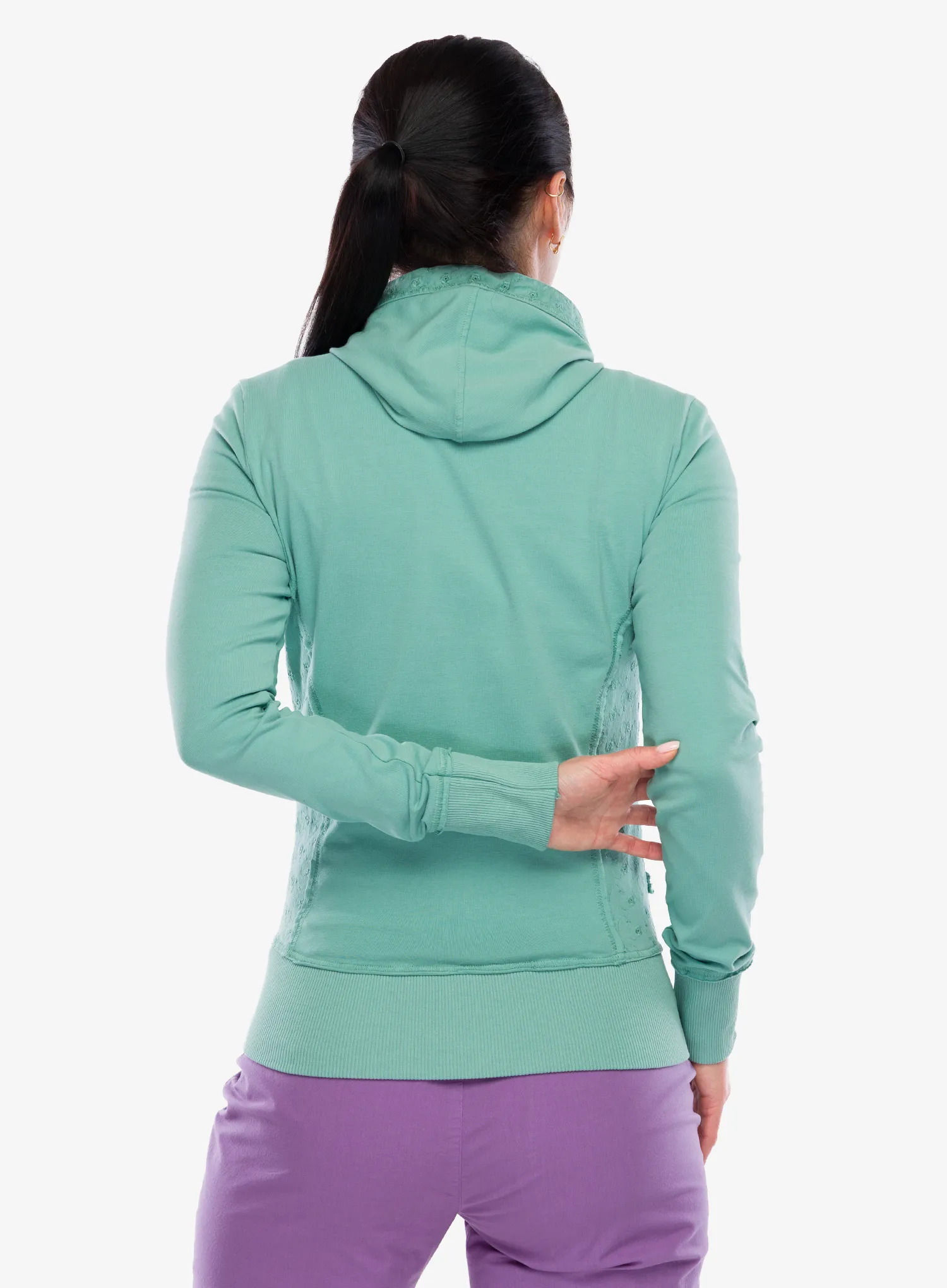 Pullover mit Reißverschluss Damen E9 Frida - thymus