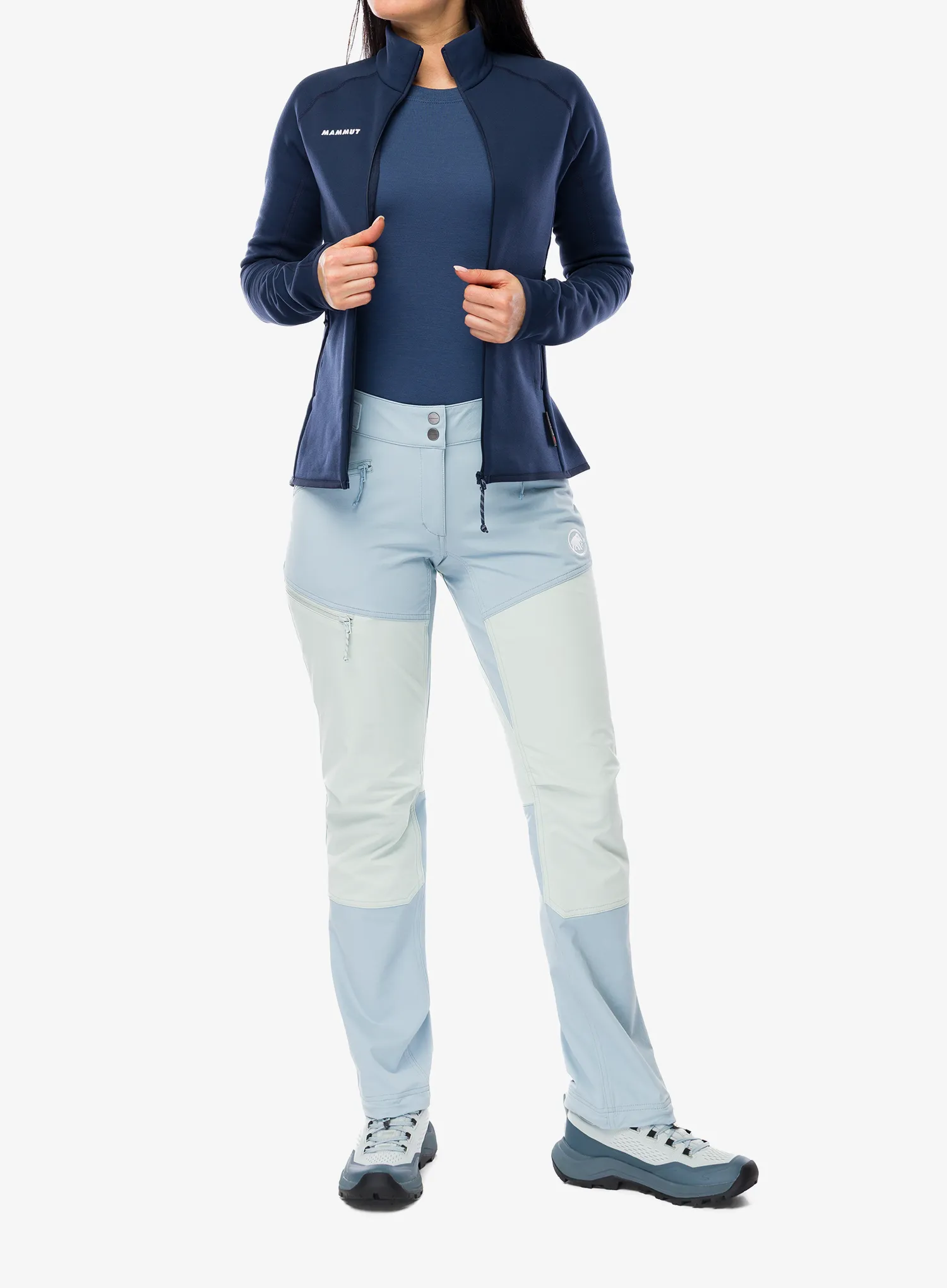 Pullover mit Reißverschluss Damen Mammut Aconcagua ML Jkt - marine
