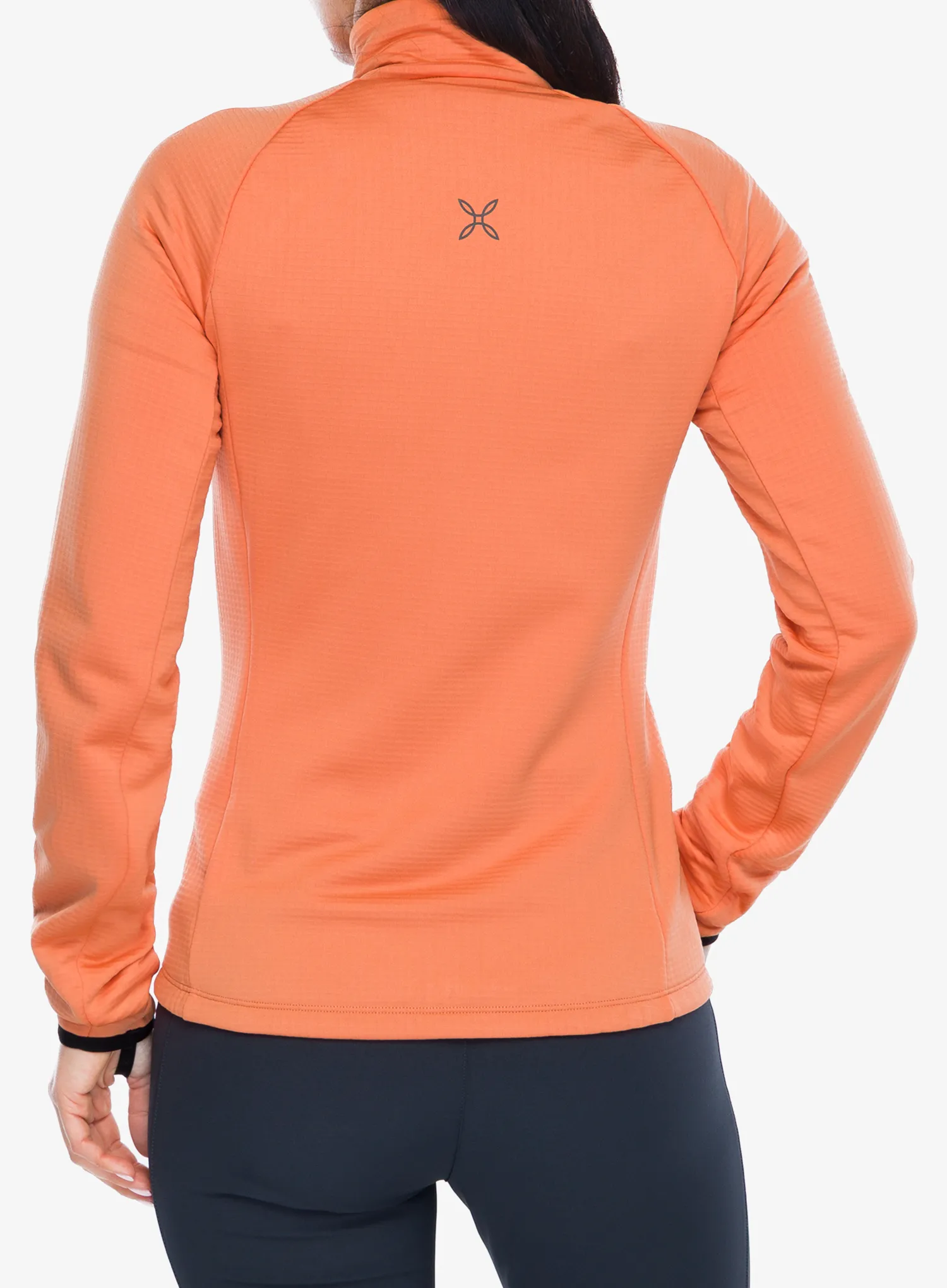 Pullover mit Reißverschluss Damen Montura Fadis Grid Maglia - melon