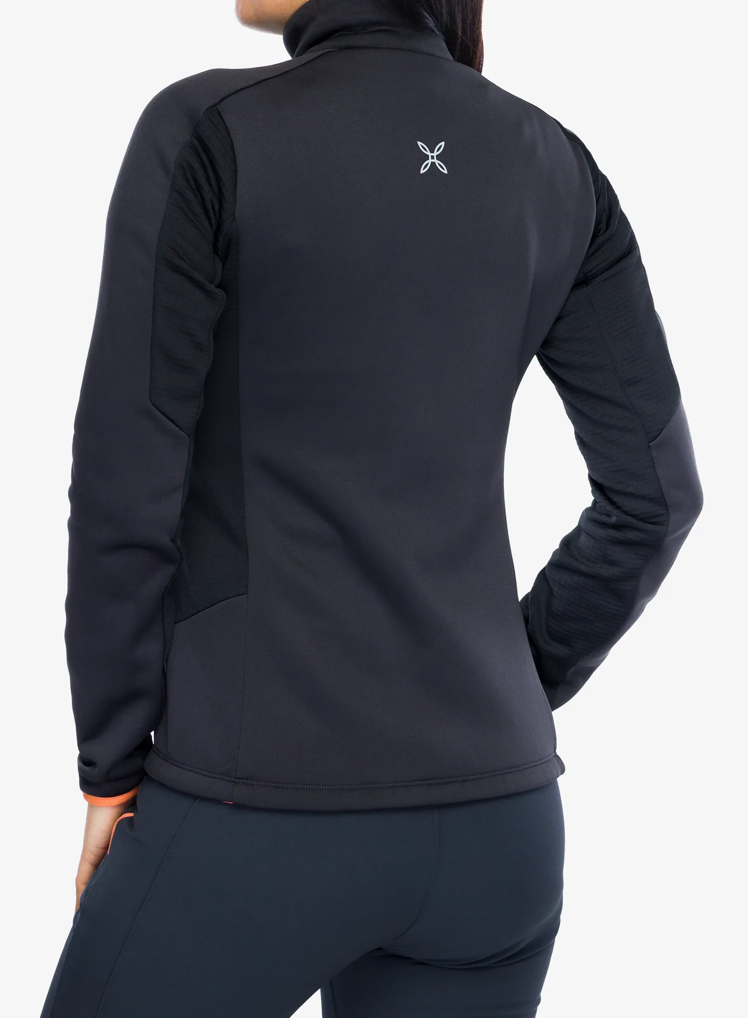 Pullover mit Reißverschluss Damen Montura Pulse Maglia - anthracite/melon