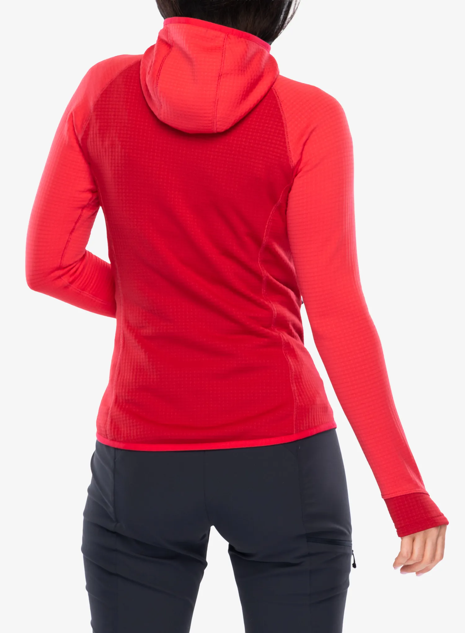 Pullover mit Reißverschluss Damen Mountain Equipment Eclipse Hooded Jacket - molten red/capsicum