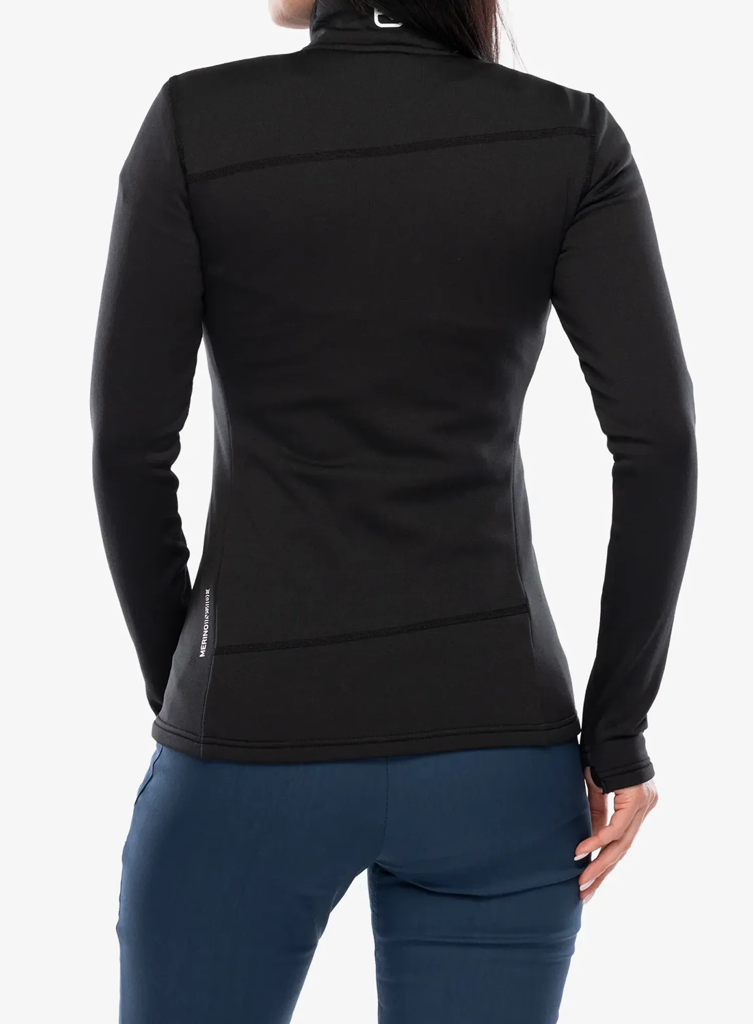 Pullover mit Reißverschluss Damen Ortovox Fleece Light Jacket - black raven