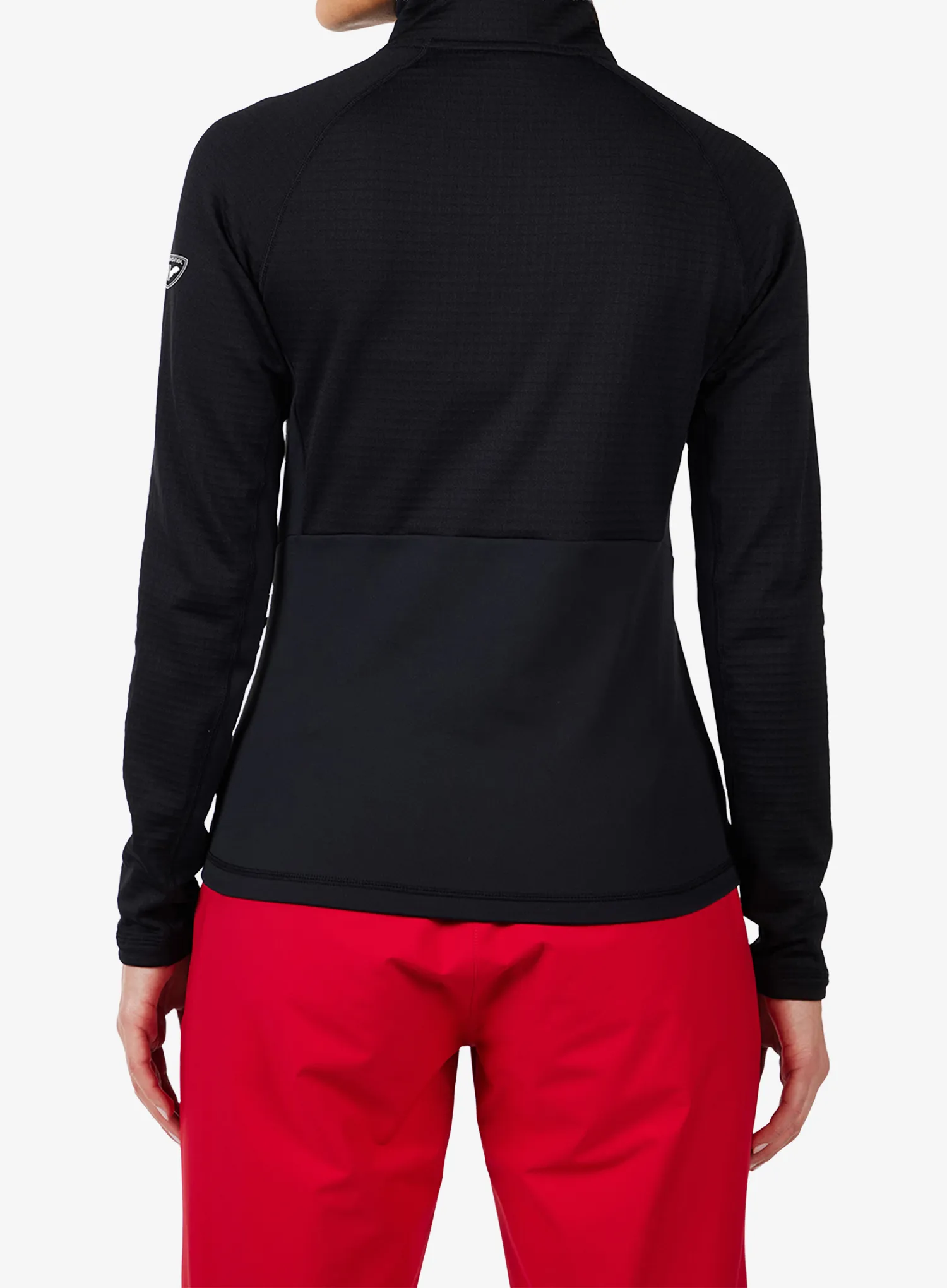 Pullover mit Reißverschluss Damen Rossignol Blackside Mix FZ Fleece - black