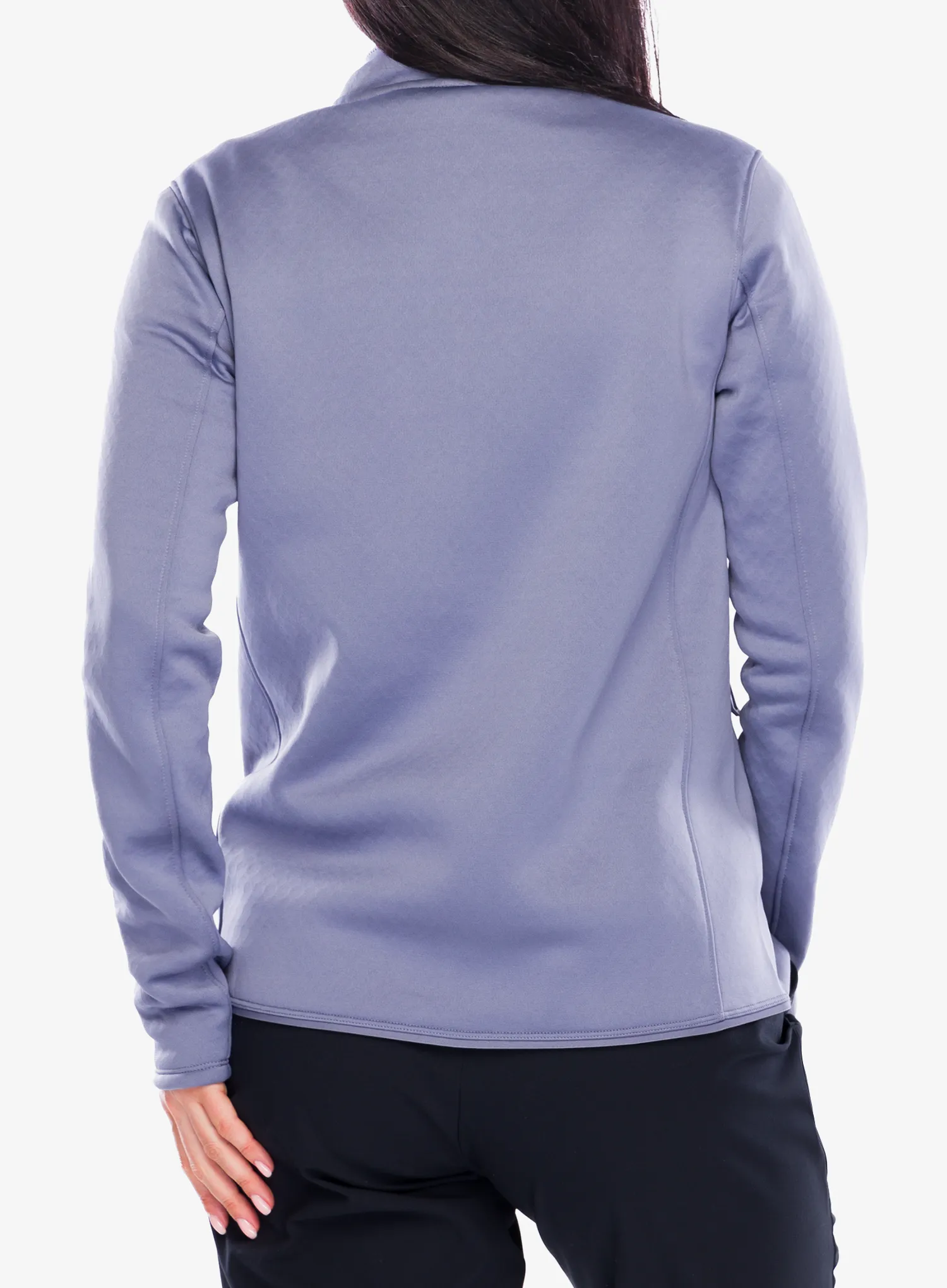 Pullover mit Reißverschluss Damen Salomon Outline Warm FZ - blue granite