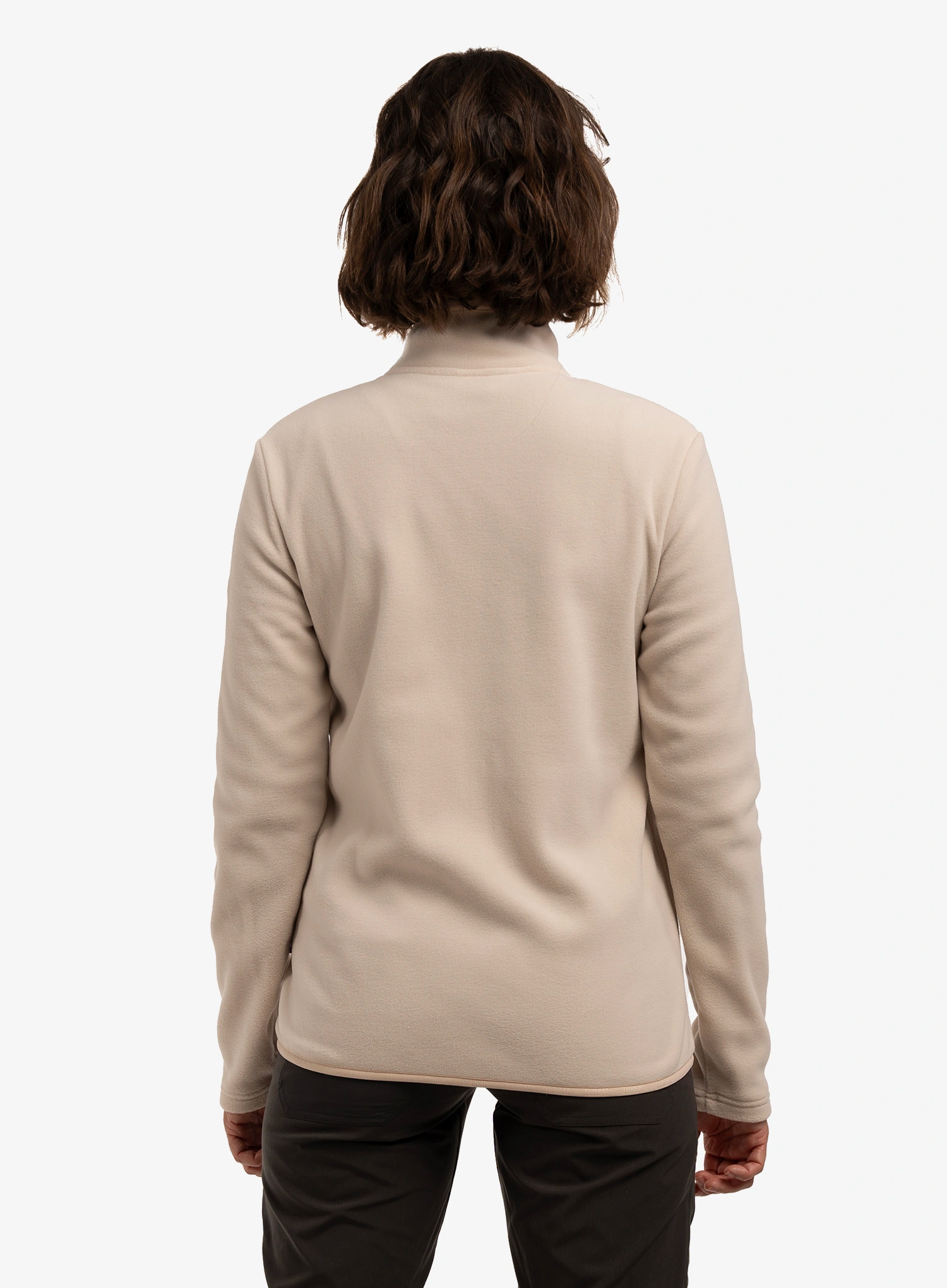 Pullover mit Reißverschluss Damen Turbat Classic Fleece - fog beige