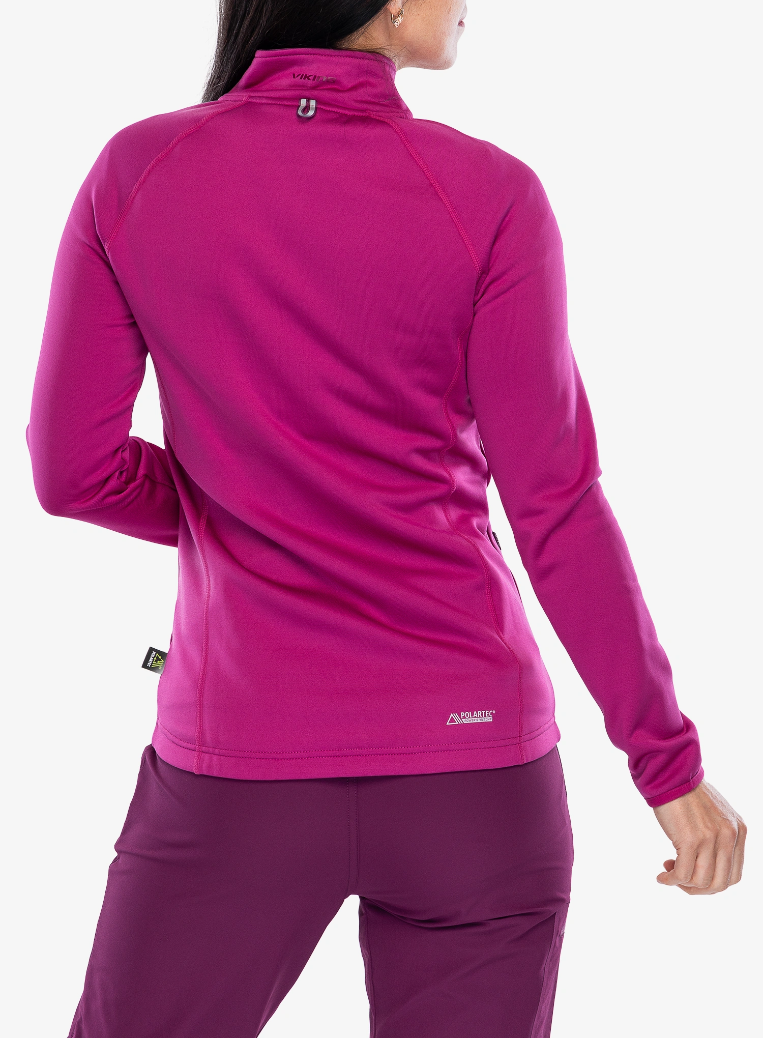 Pullover mit Reißverschluss Damen Viking Jukon Polartec - pink