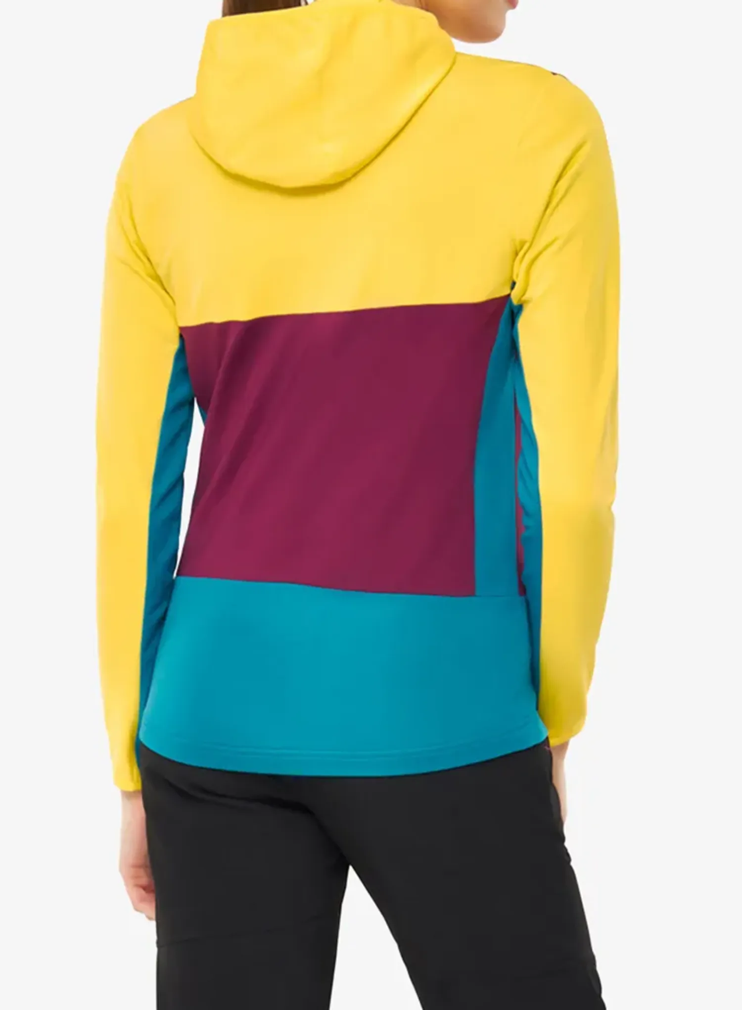 Pullover mit Reißverschluss Damen Viking Tacoma Hoodie - yellow/fuchsia