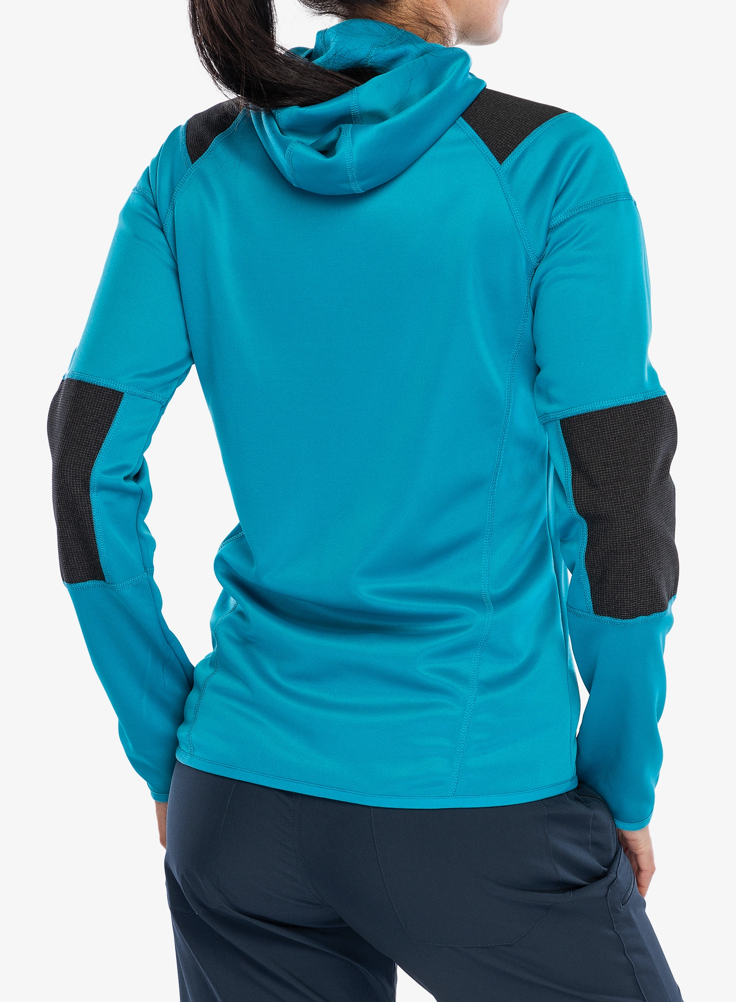 Pullover mit Reißverschluss Damen Viking Yosemite Hoodie - turquise/fuchsia