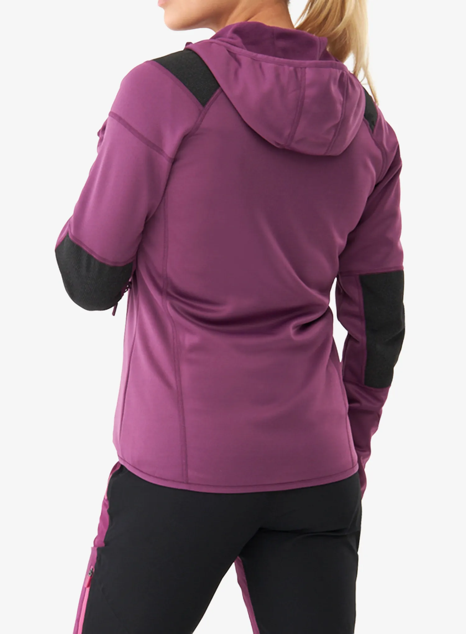 Pullover mit Reißverschluss Damen Viking Yosemite Hoodie - violet/yellow