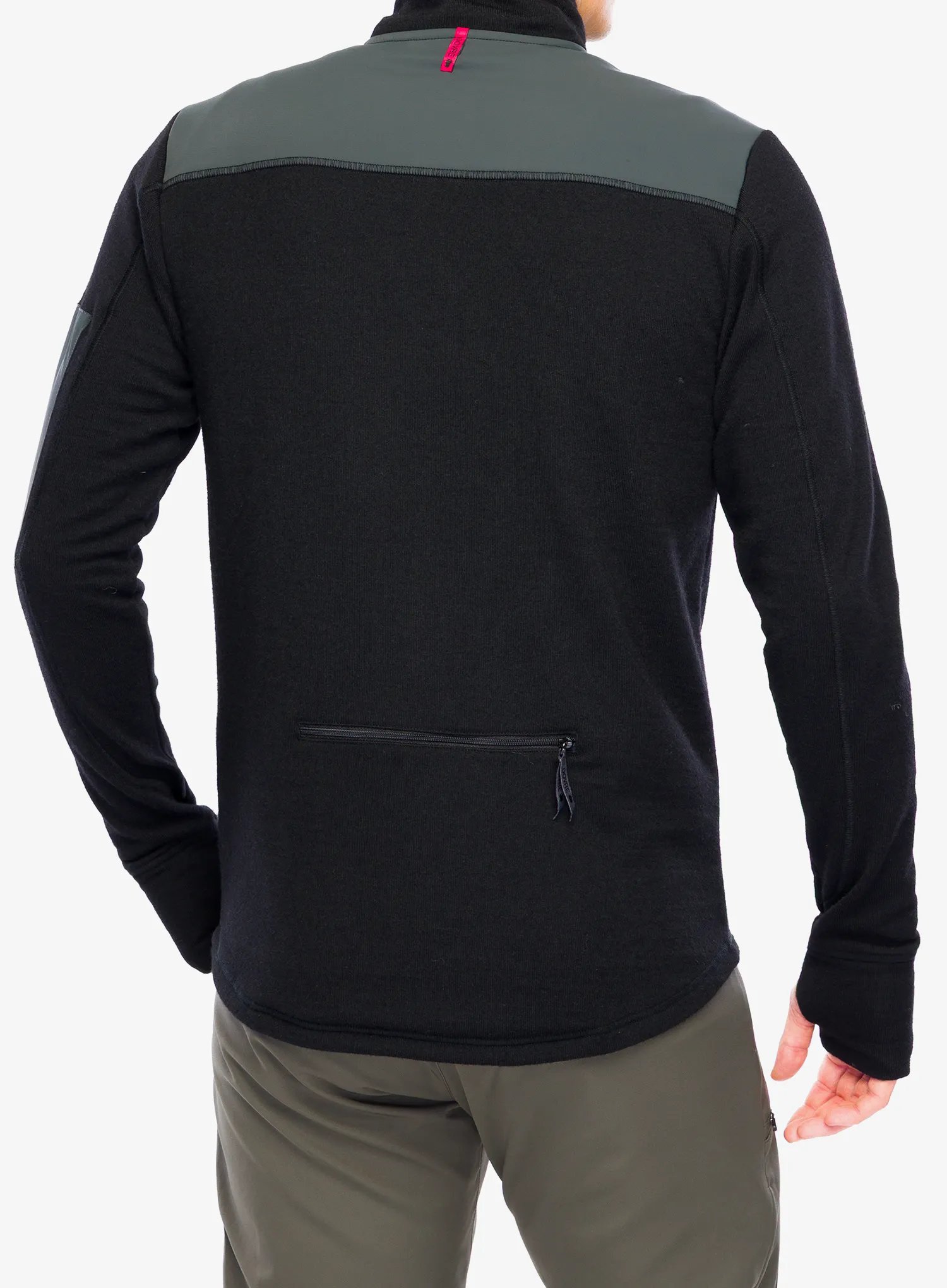 Pullover mit Reißverschluss Dovre Outlayer Fleece Wool Zip - black