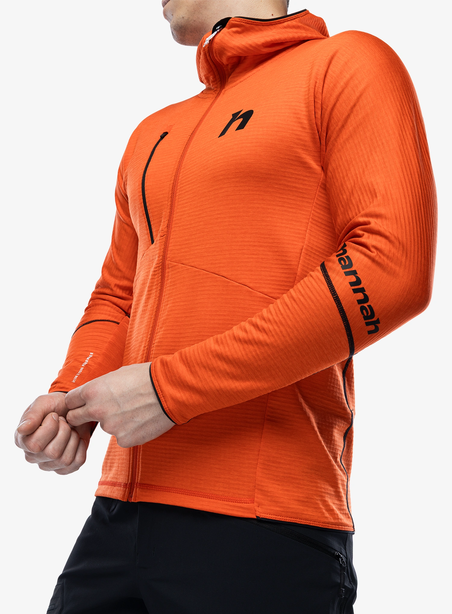 Pullover mit Reißverschluss Hannah Niro Hoody - spicy orange mel