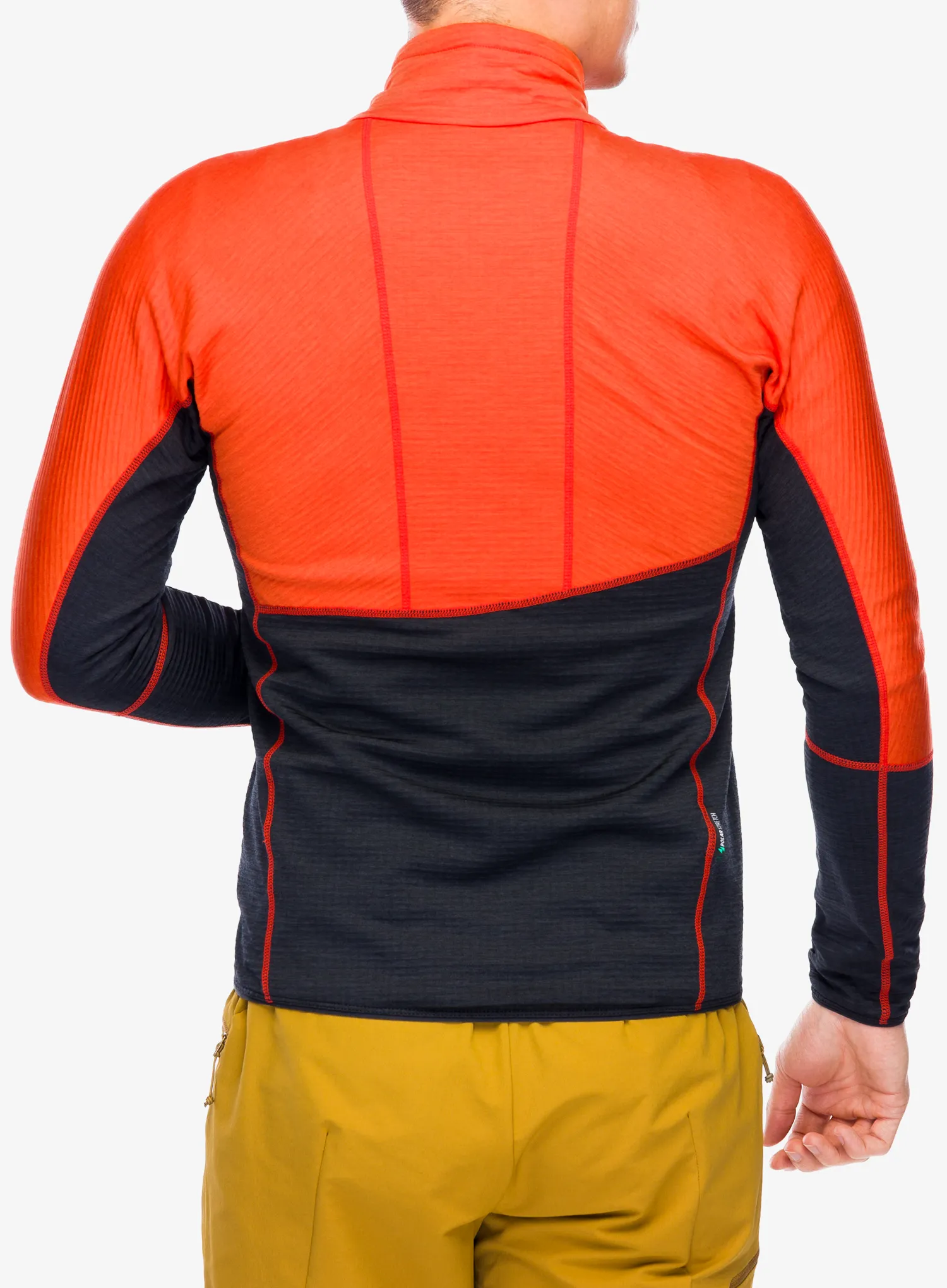 Pullover mit Reißverschluss Hannah Niro - spicy orange/anthracite mel