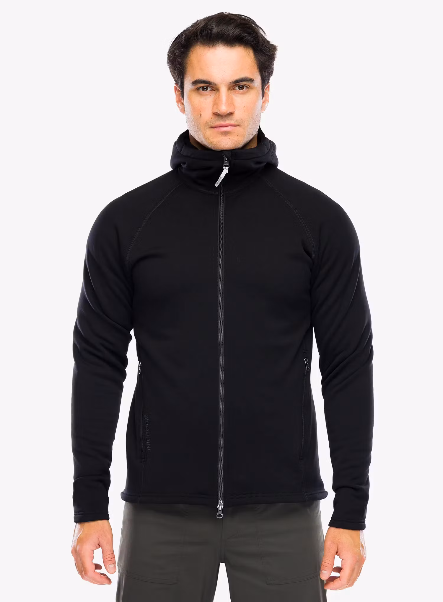 Pullover mit Reißverschluss Houdini Power Up Houdi - true black