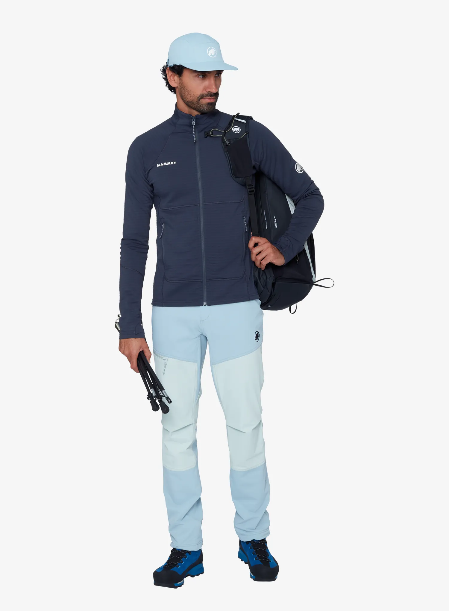 Pullover mit Reißverschluss Mammut Taiss ML Jacket - marine