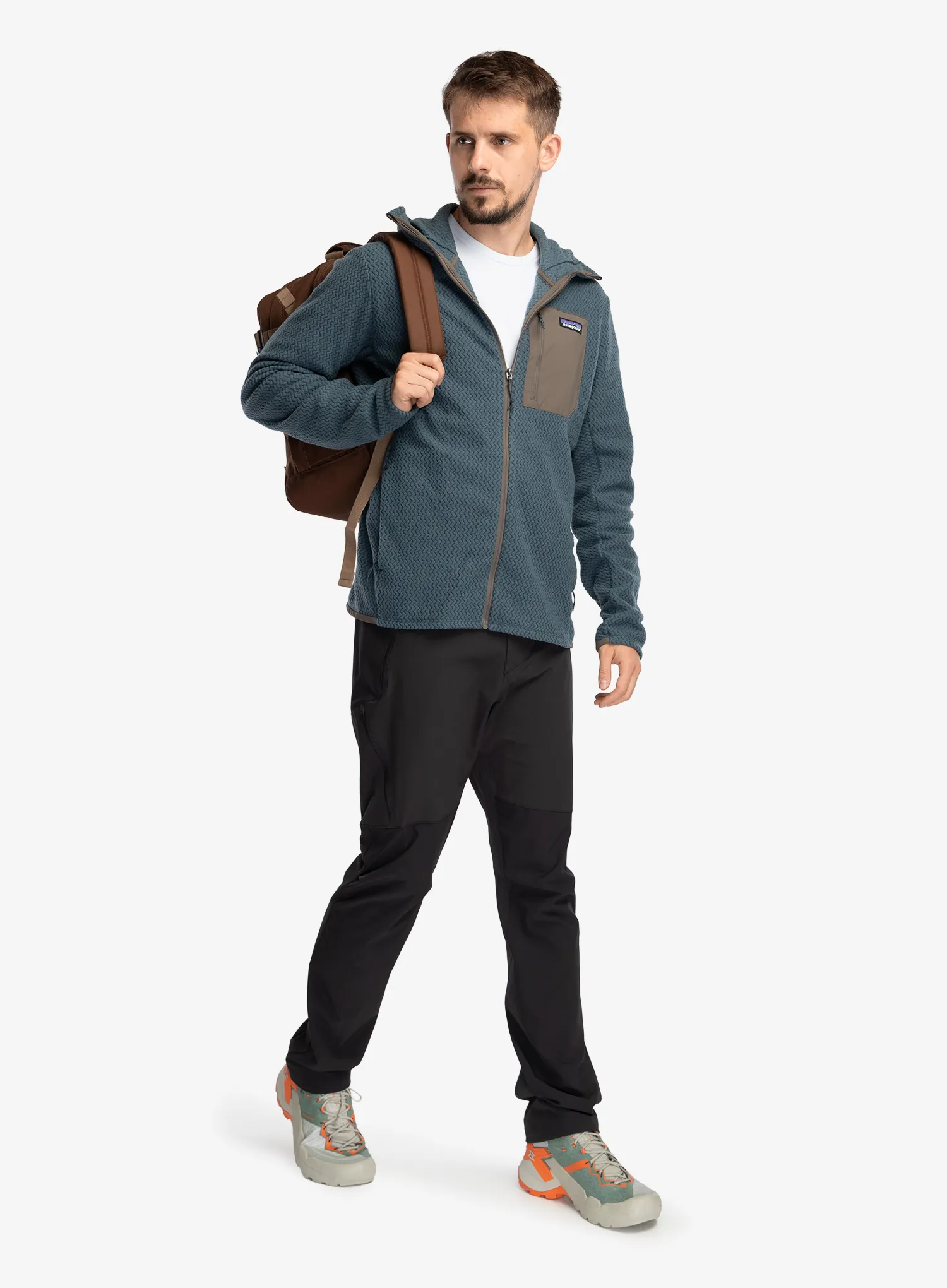 Pullover mit Reißverschluss Patagonia R1 Air Full-Zip Hoody - summit blue