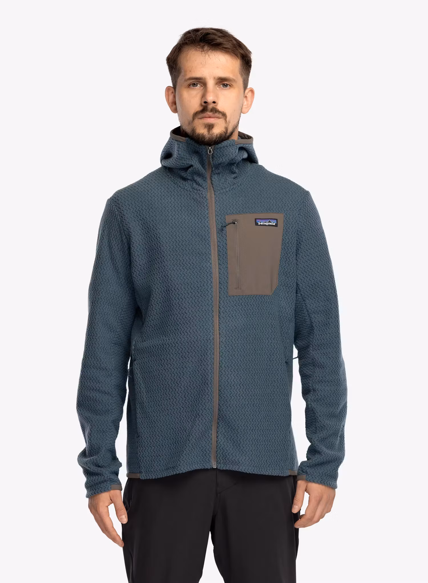 Pullover mit Reißverschluss Patagonia R1 Air Full-Zip Hoody - summit blue