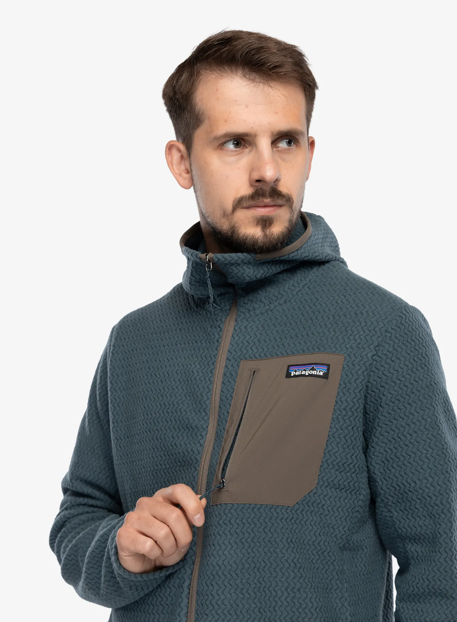 Pullover mit Reißverschluss Patagonia R1 Air Full-Zip Hoody - summit blue