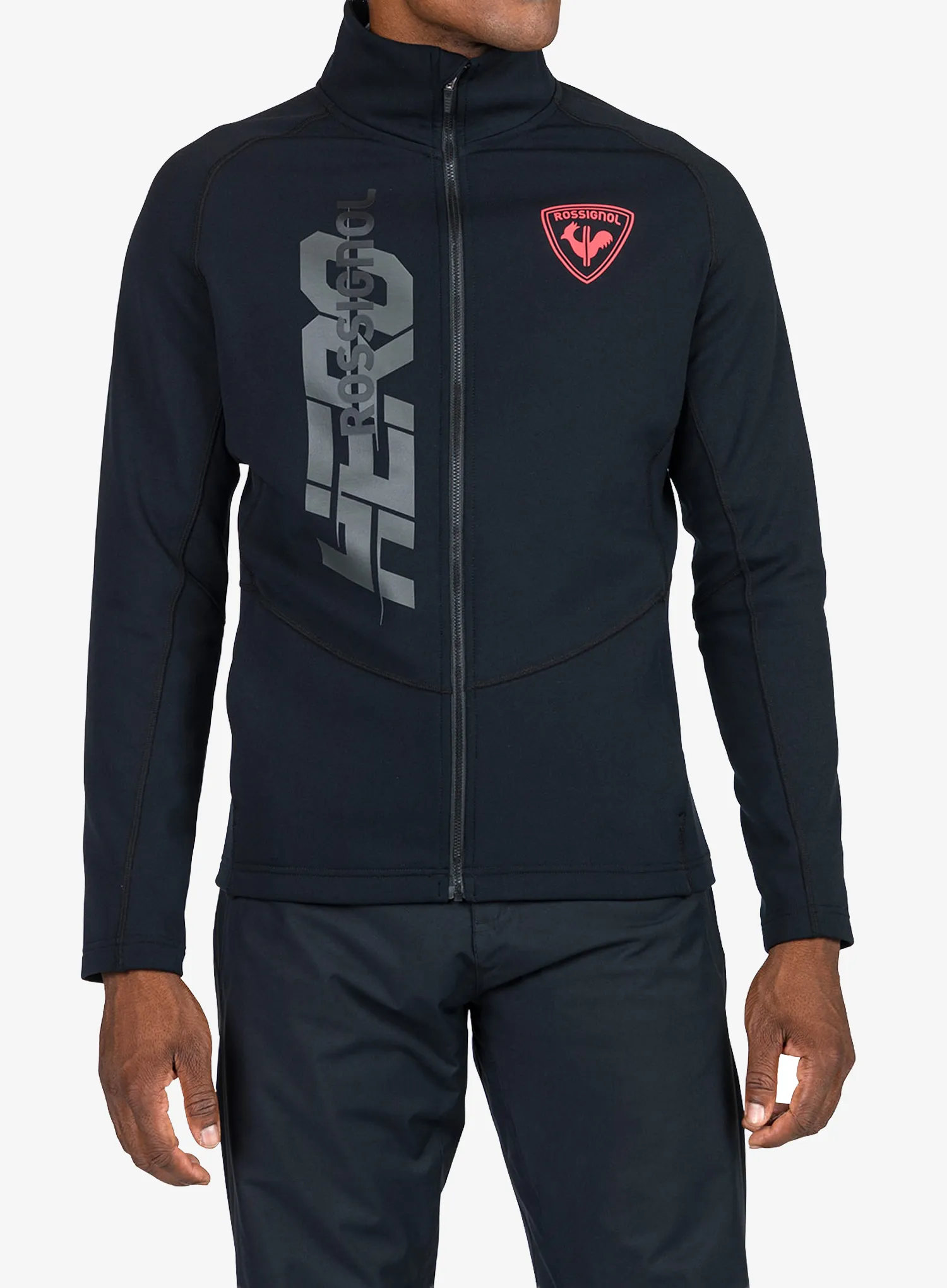 Pullover mit Reißverschluss Rossignol New Hero Classique Clim - black