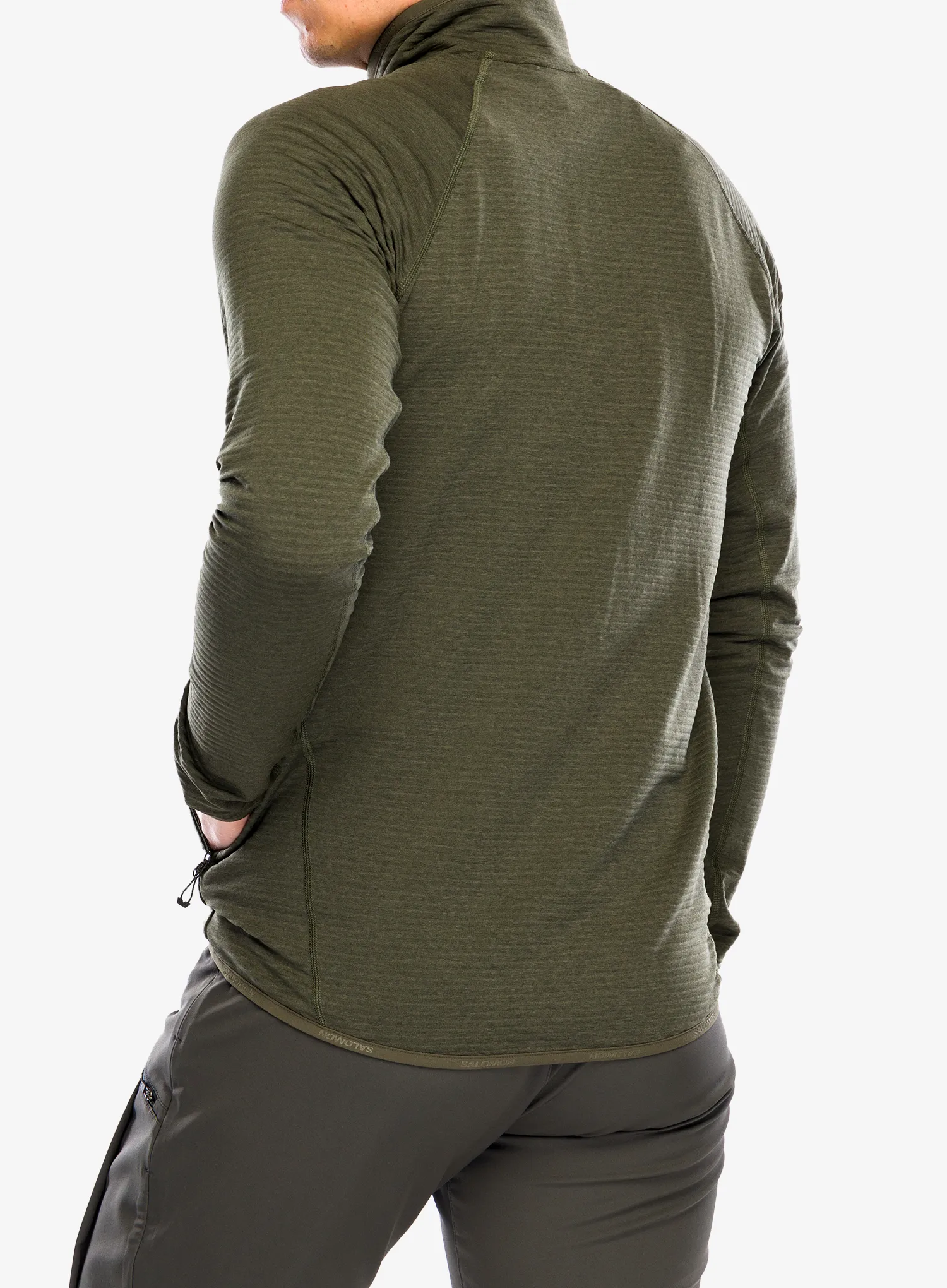 Pullover mit Reißverschluss Salomon Essential Lightwarm FZ - grape leaf