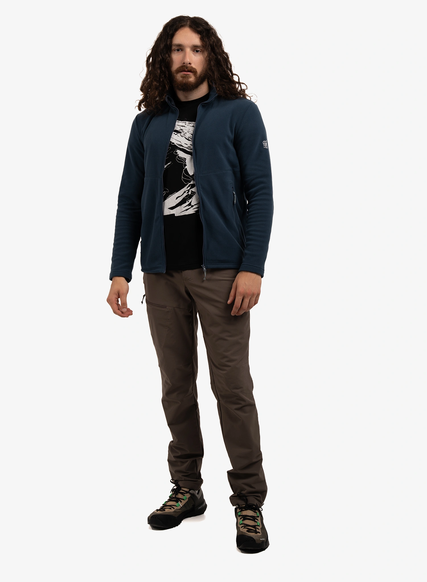 Pullover mit Reißverschluss Turbat Classic Fleece - midnight navy