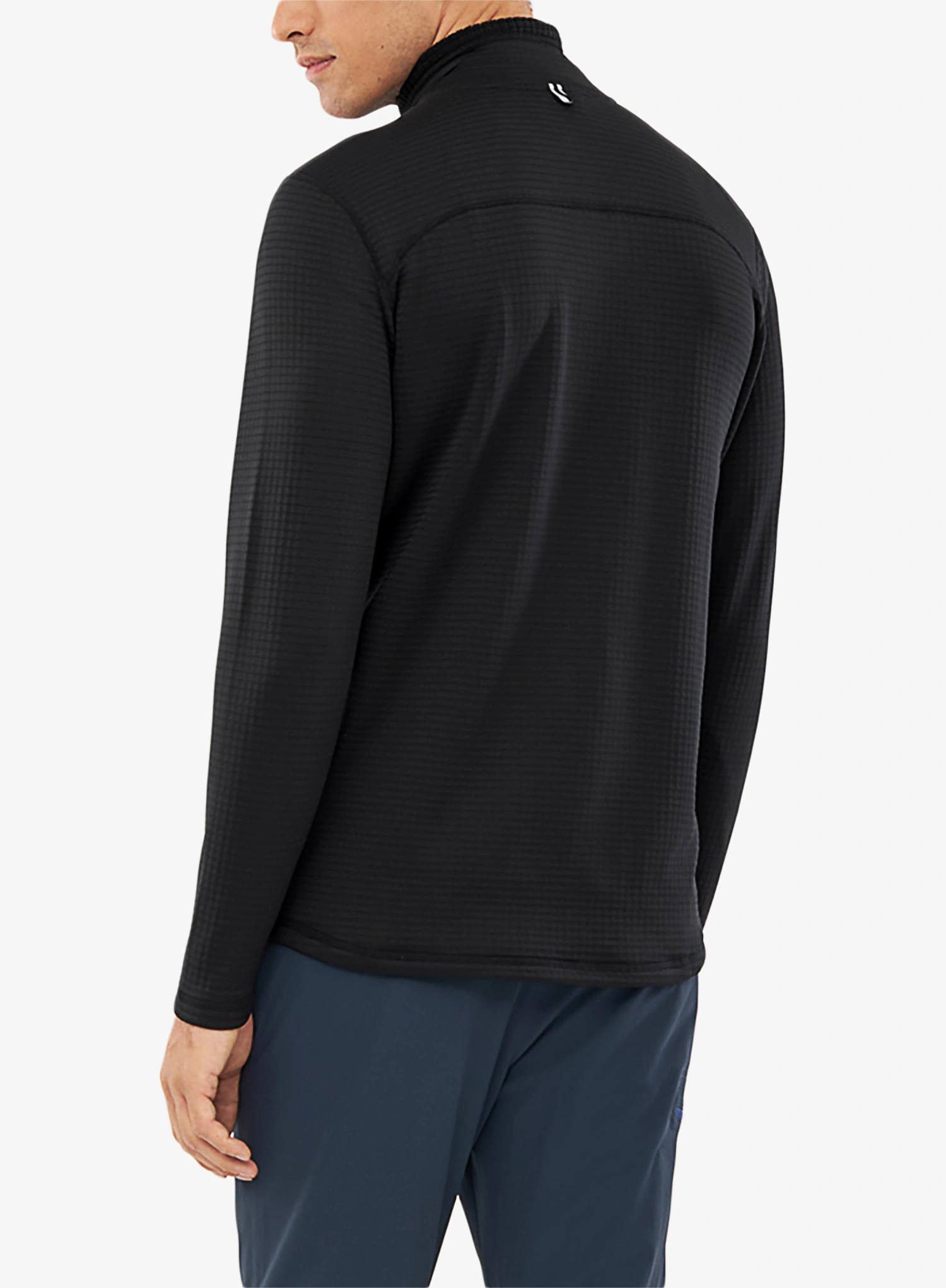 Pullover mit Reißverschluss Viking Midlayer Admont Full Zip - black