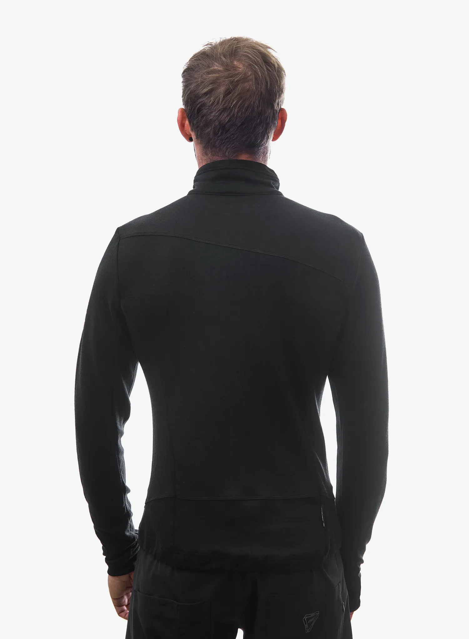 Pullover Sensor Merino Upper Fleece Full Zip - black