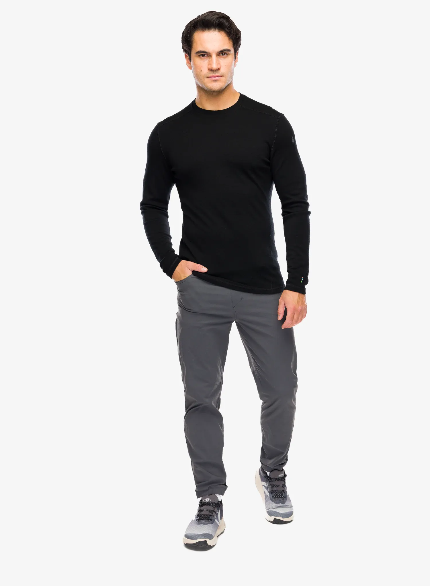 Pullover Smartwool Classic Thermal Merino Base Layer Crew Boxed - black