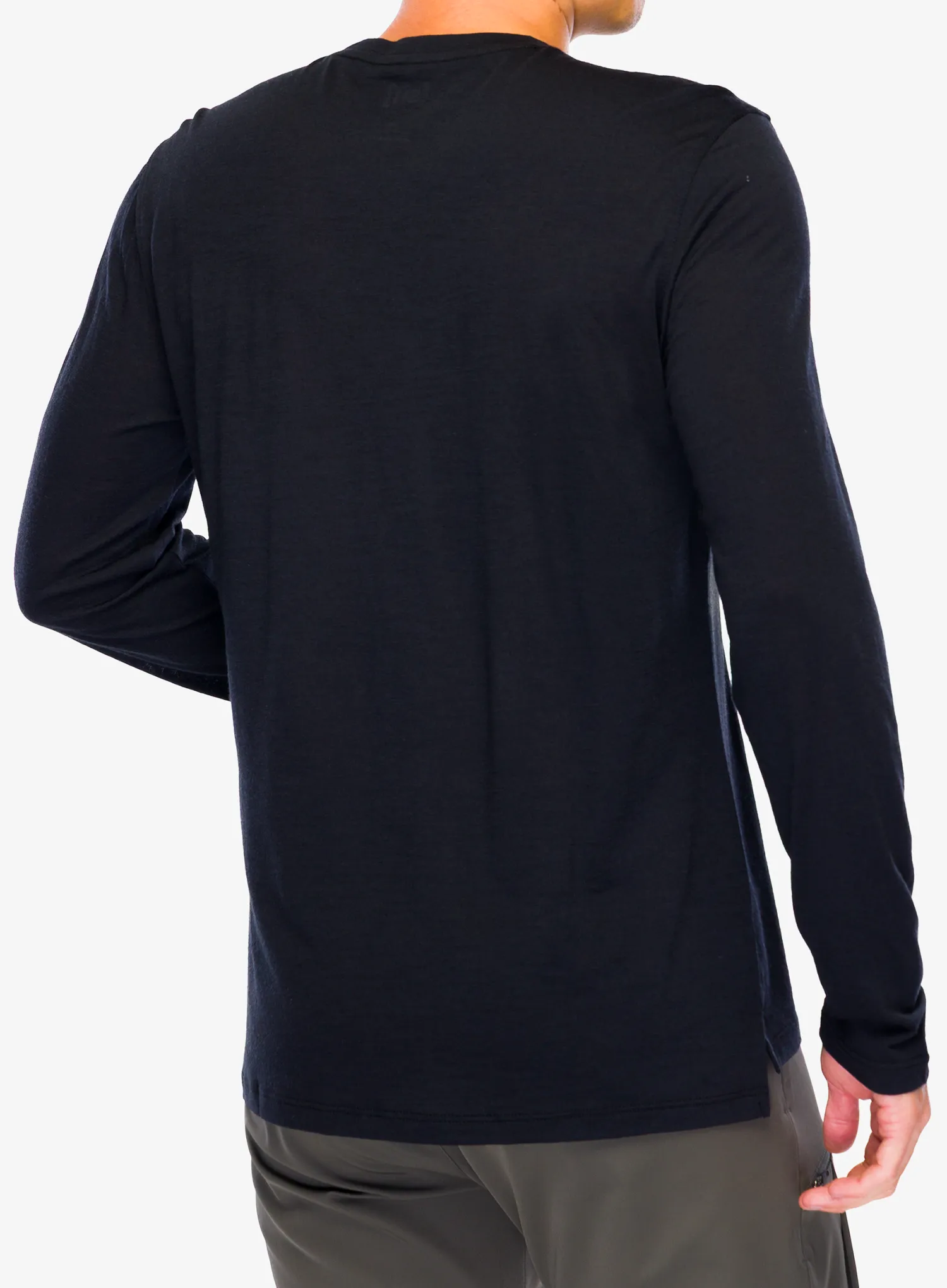 Pullover Super.natural 2 Pitch Ls - jet blk/balsam green/f.grey