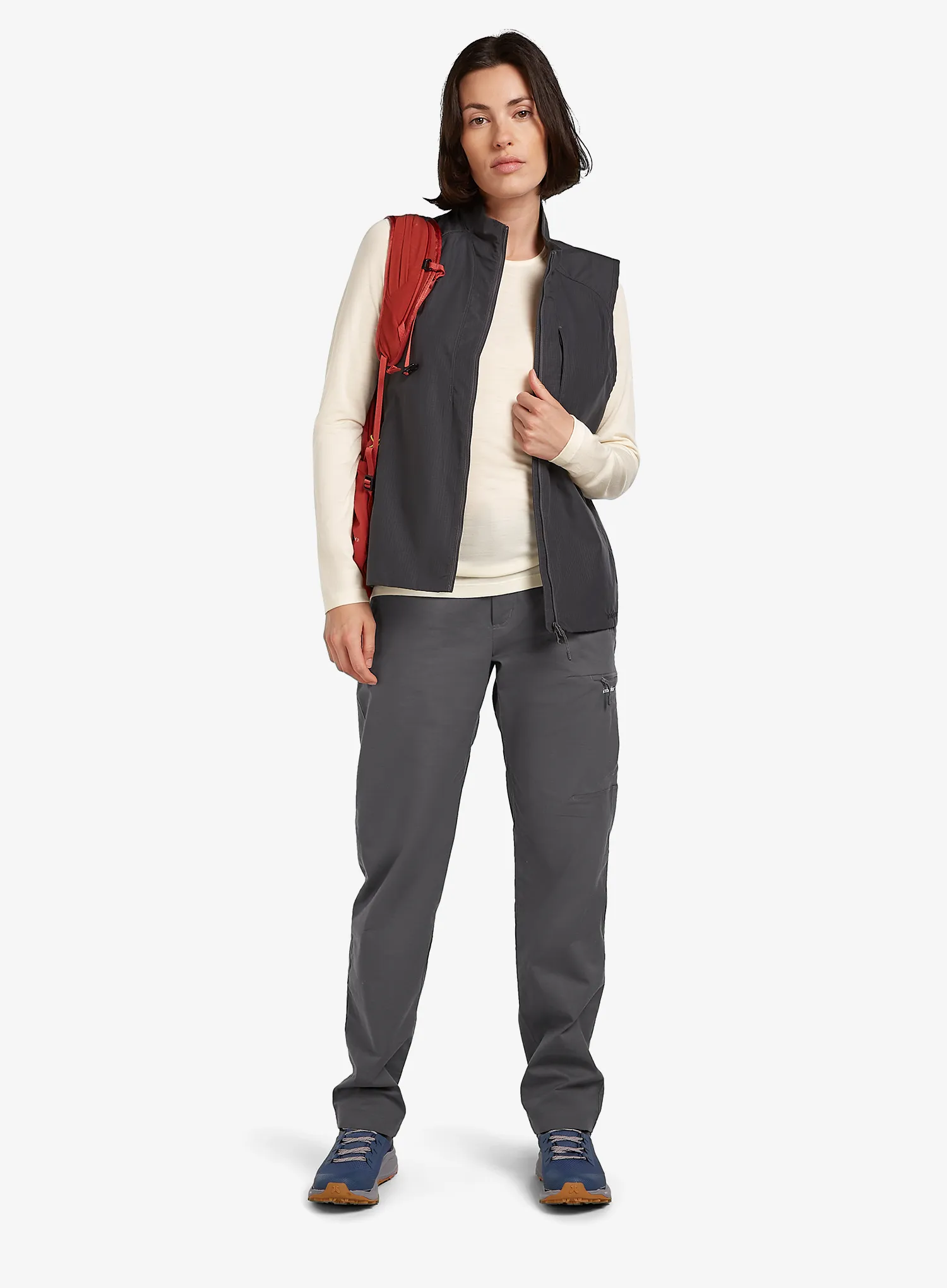 Funktionsshirt Langarm Damen Icebreaker 200 Oasis L/S Crewe - undyed