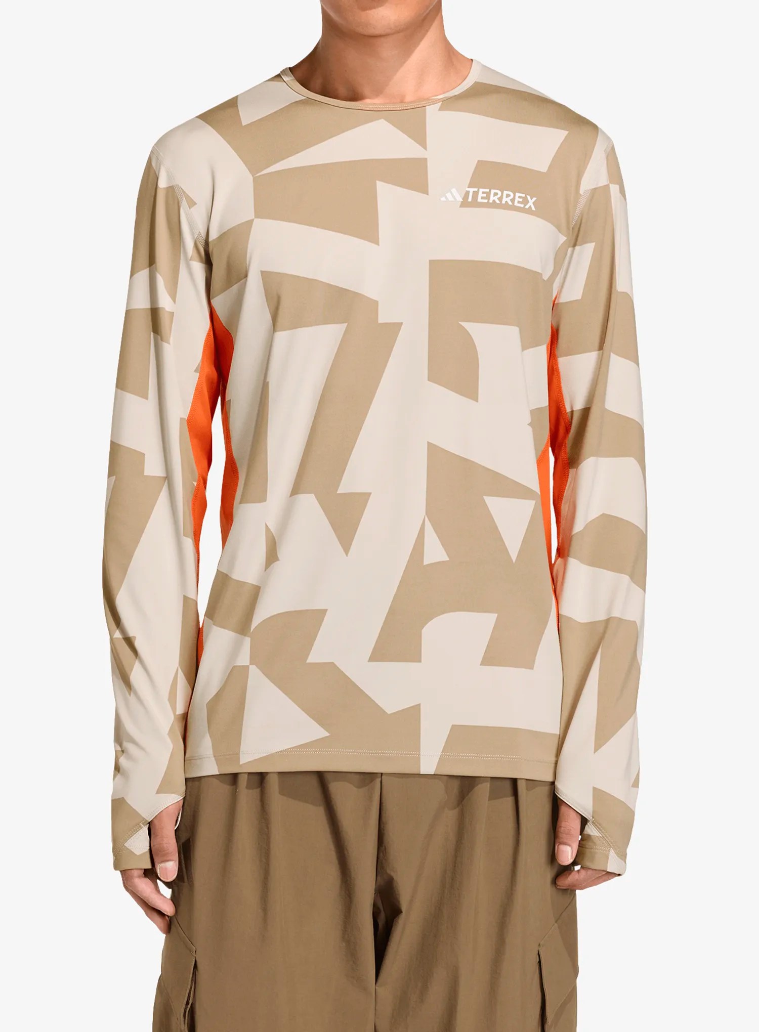 Funktionsshirt Herren Langarm adidas TERREX Multi Synthetic Base Layer Long Sleeve - wonder alumina/blanch cargo