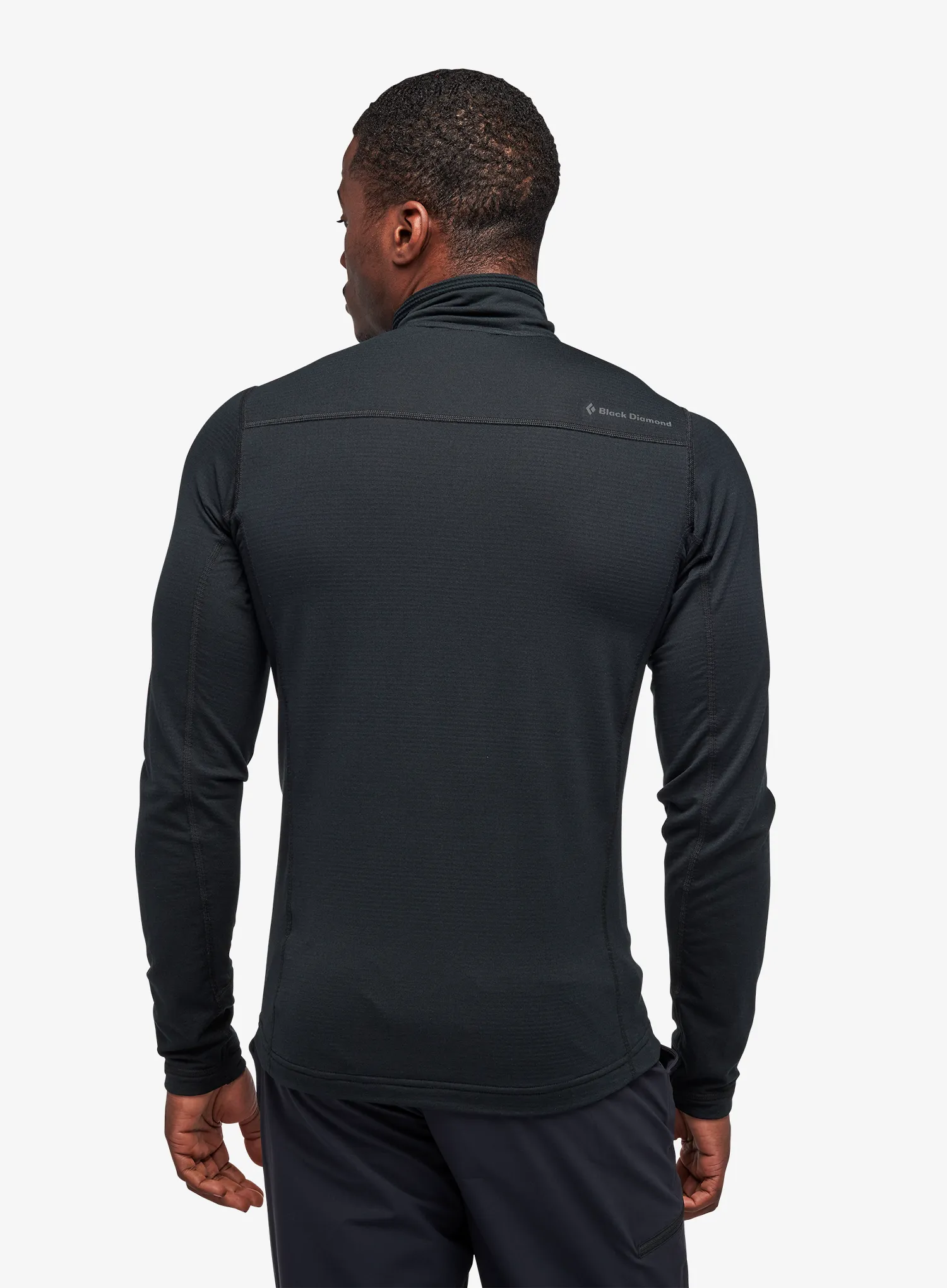 Funktionsshirt Herren Langarm Black Diamond Coefficient LT Quarter Zip Pullover - black