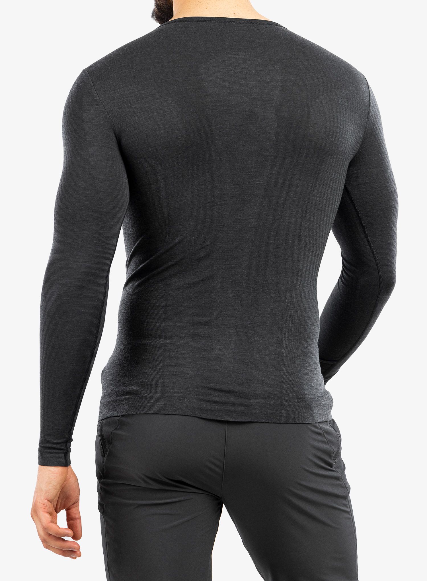Funktionsshirt Herren Langarm Brubeck Comfort Wool - graphite