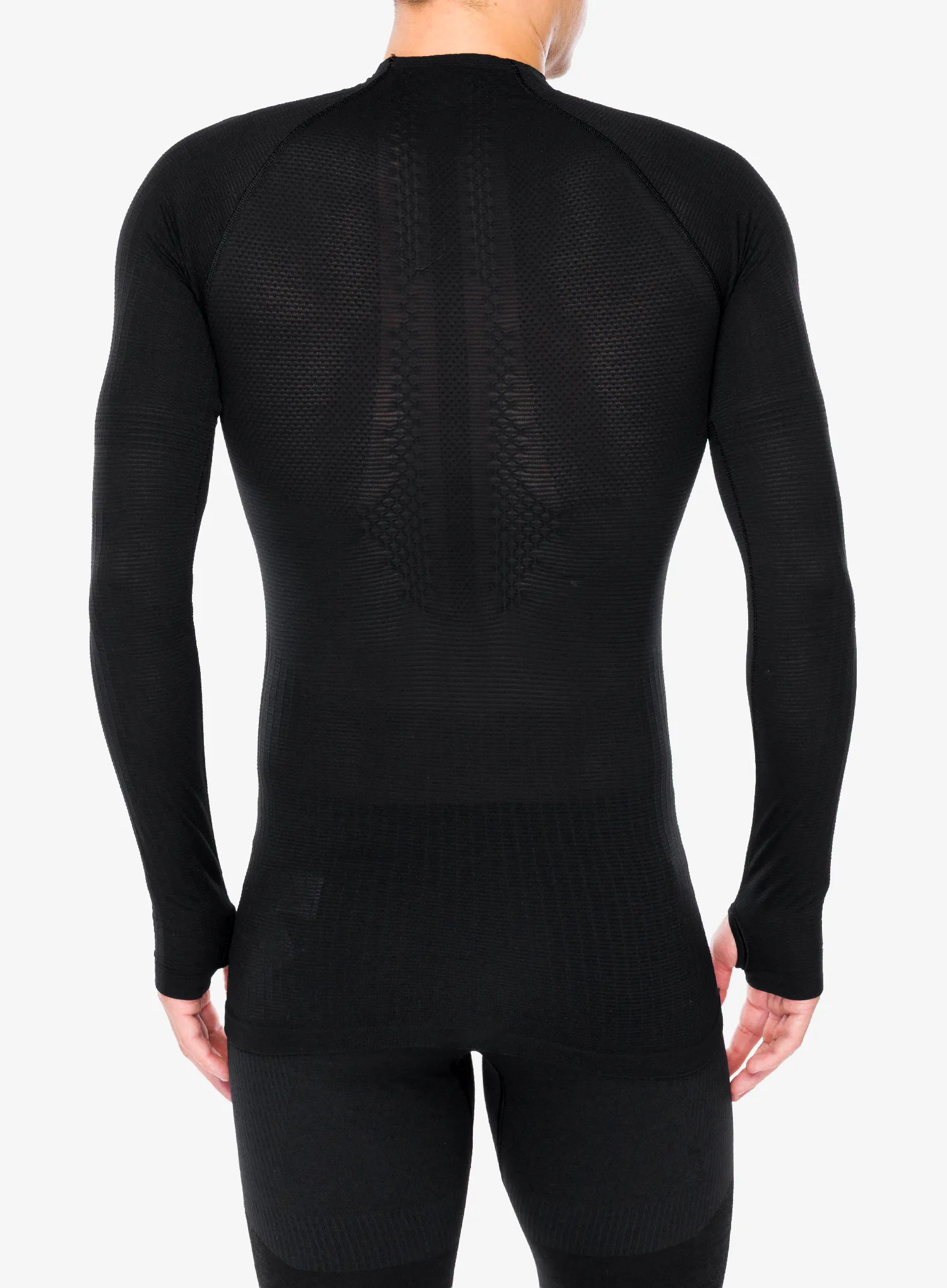 Funktionsshirt Herren Langarm Compressport 3D Thermo 110G LS Top - black