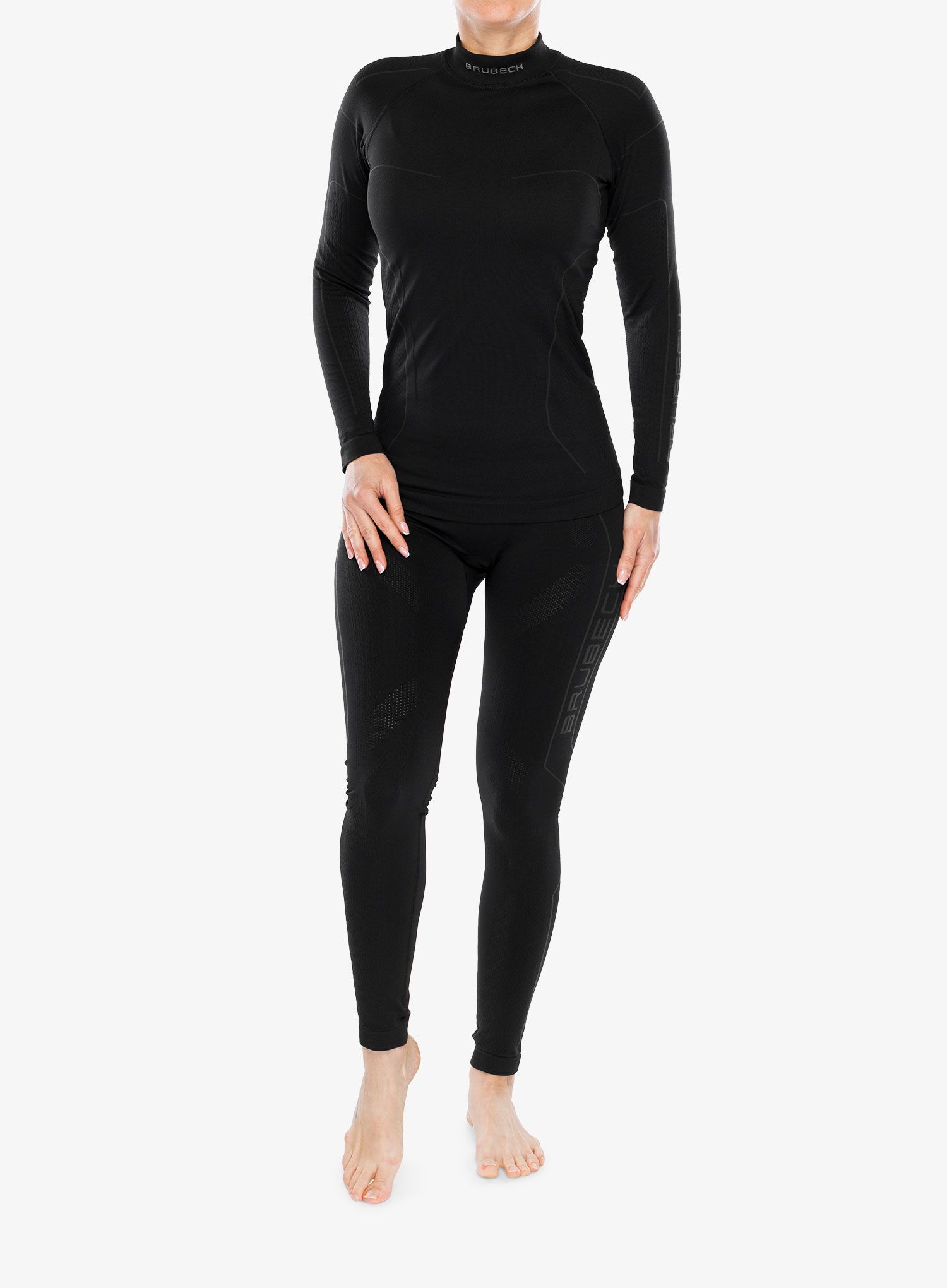 Funktionsshirt Damen Langarm Brubeck Cooler - black