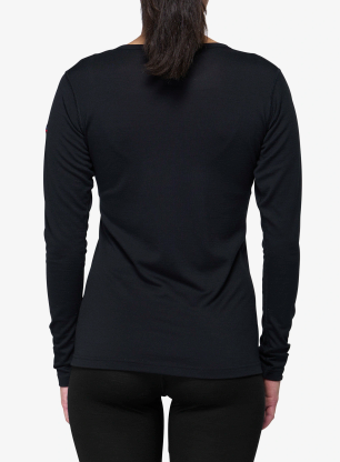 Funktionsshirt Damen Langarm Devold Breeze Merino 150 Shirt - black