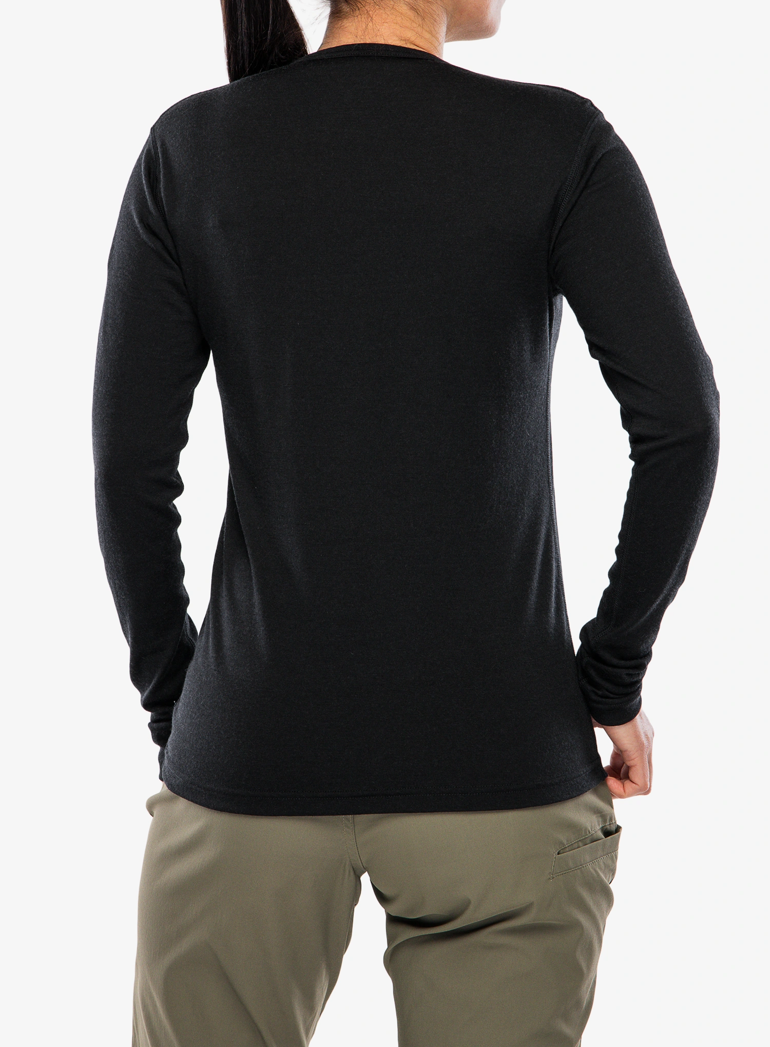 Funktionsshirt Damen Langarm Devold Breeze Plus Merino 200 Shirt - black