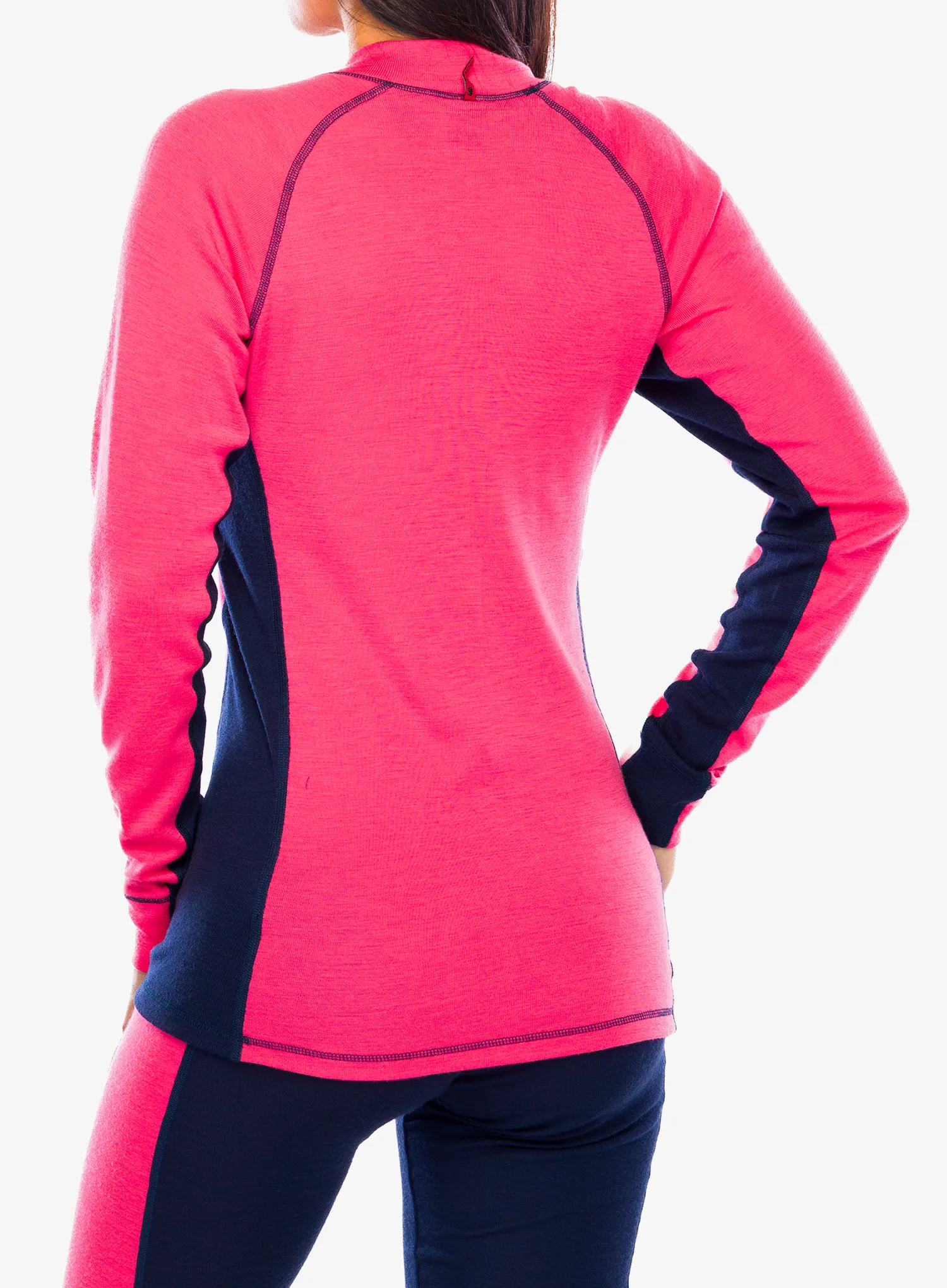 Funktionsshirt Damen Langarm Dovre 100% Merino Wool Folded - pink