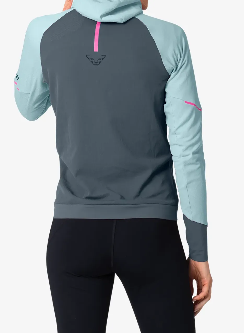 Funktionsshirt Damen Langarm Dynafit Alpine L/S Hooded Tee - cloud blue