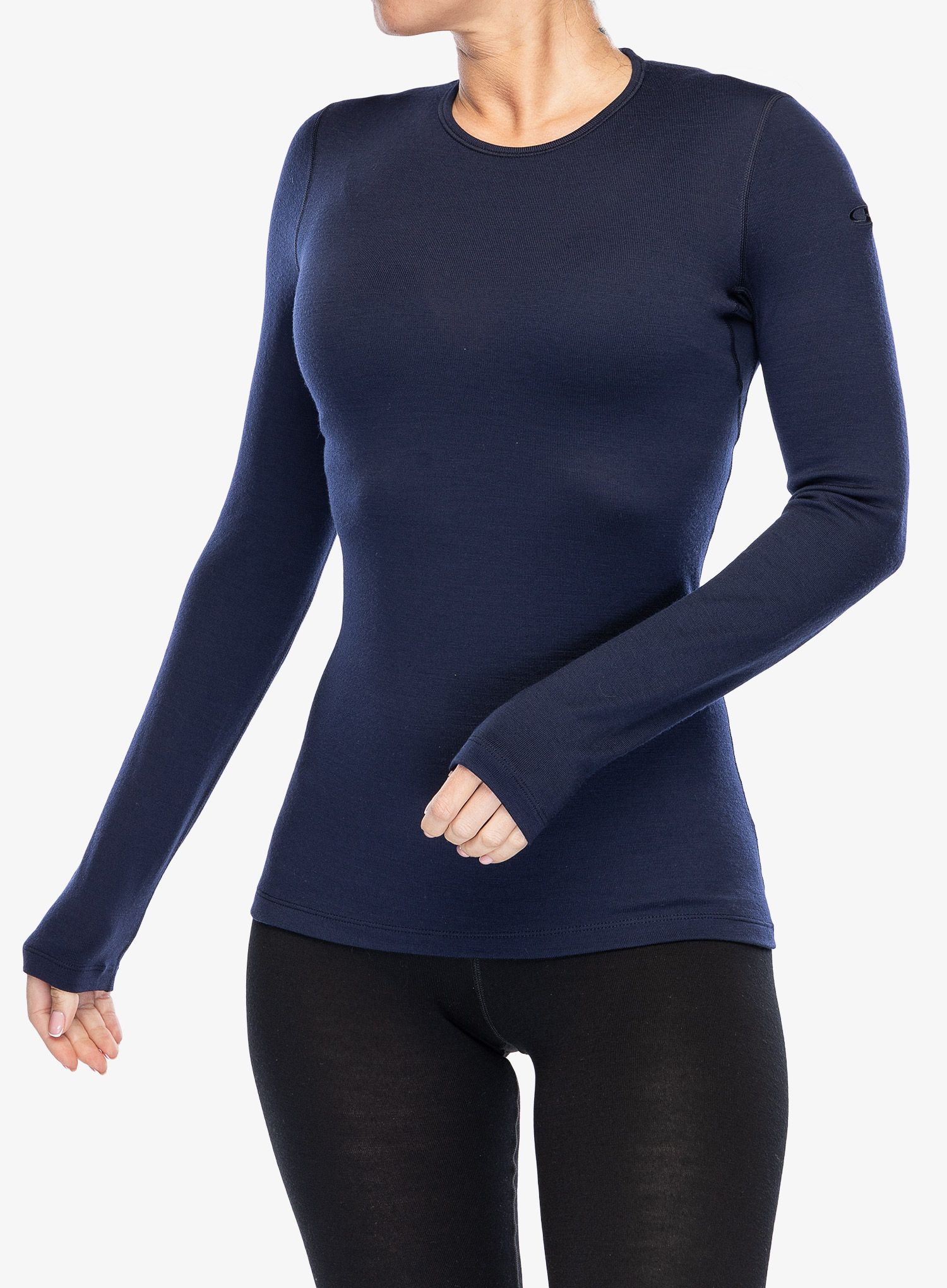 Funktionsshirt Damen Langarm Icebreaker 260 Tech L/S Crewe - midnight navy