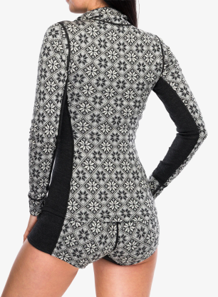 Funktionsshirt Damen Langarm Kari Traa Rose HZ - black
