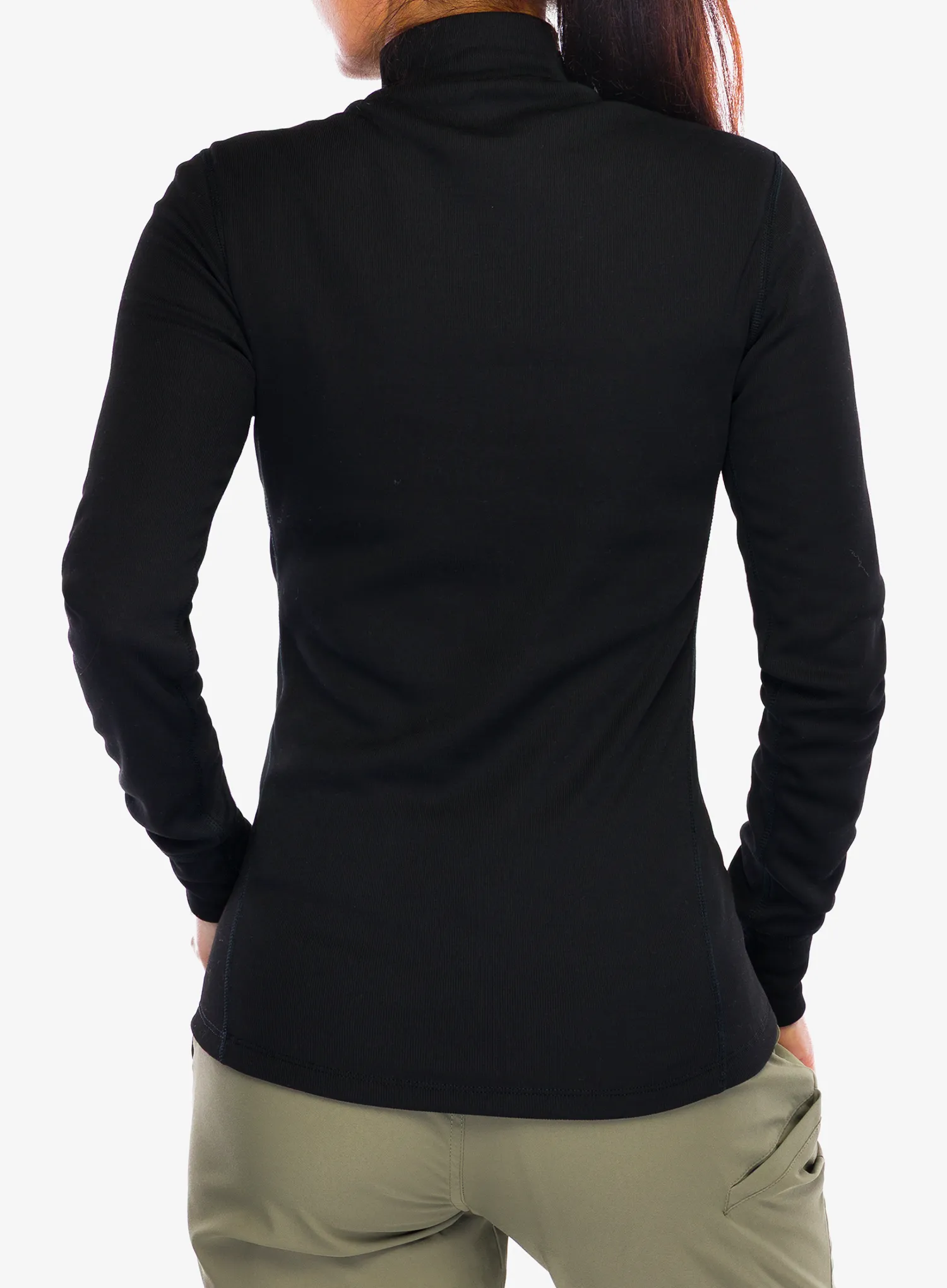 Funktionsshirt Damen Langarm Odlo Active Warm BL Top Turtle Neck L/S - black