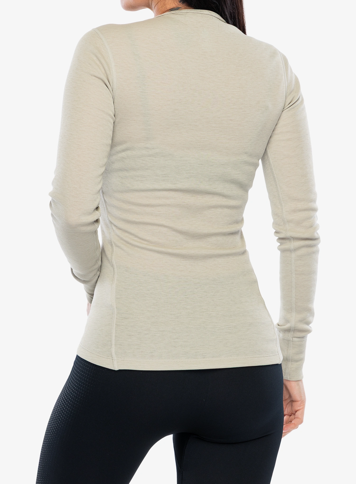 Funktionsshirt Damen Langarm Odlo Active Warm Eco BL Top Crew Neck LS - agate gray