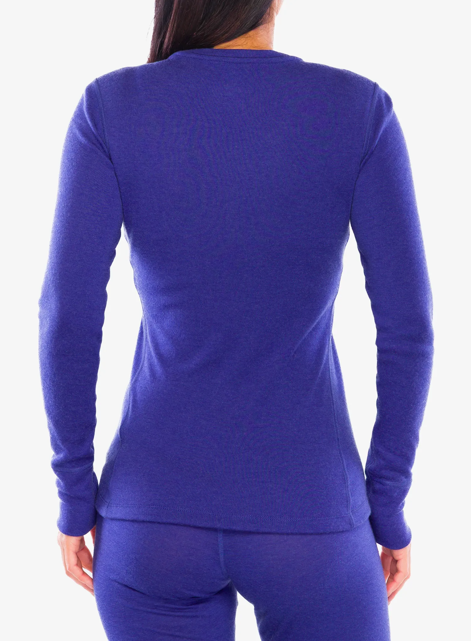 Funktionsshirt Damen Langarm Odlo Merino 260 BL Top Crew Neck LS - skipper blue
