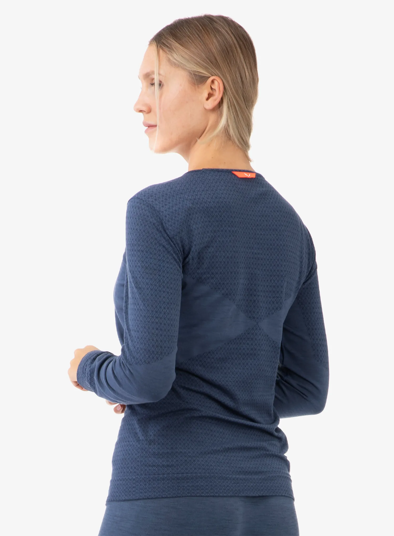 Funktionsshirt Damen Langarm Salewa Zebru Responsive L/S Tee - dark denim