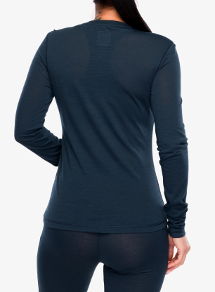 Funktionsshirt Damen Langarm Super.natural Sierra140 LS - blueberry