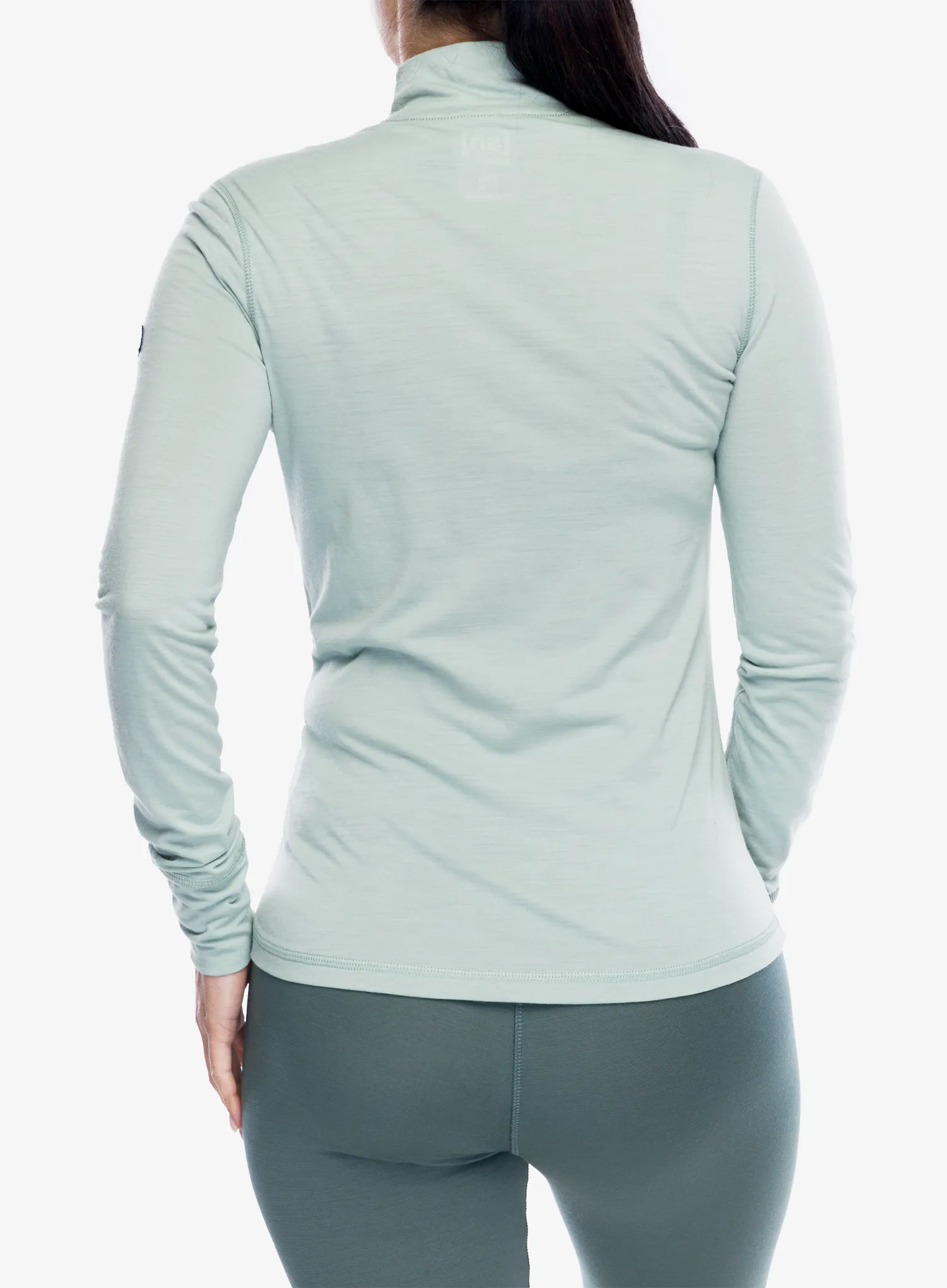 Funktionsshirt Damen Langarm Super.natural Tundra 175 Turtleneck Flear - light jade/slate gray