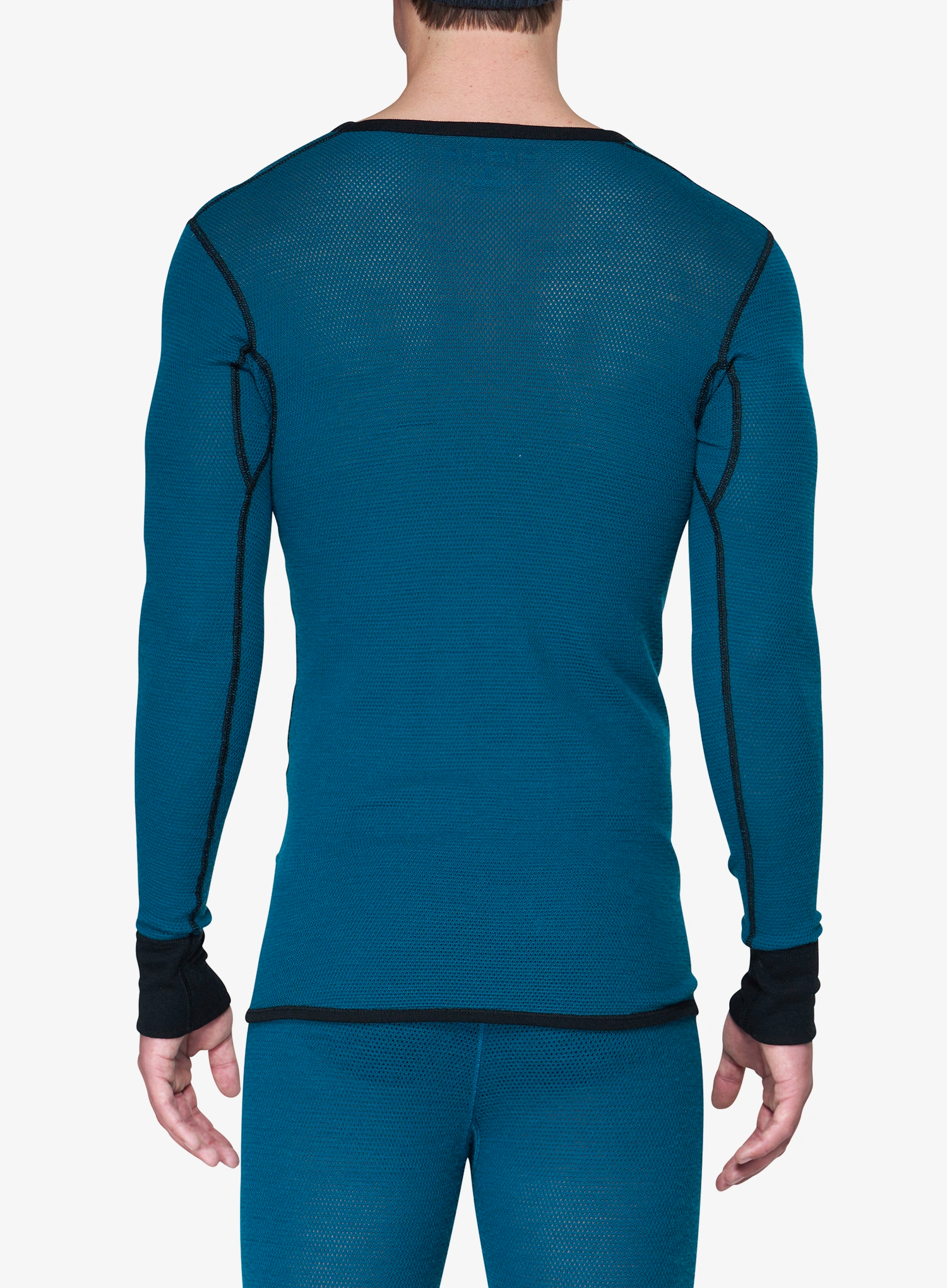 Funktionsshirt Herren Langarm Devold Wool Mesh 190 Shirt - flood/caviar
