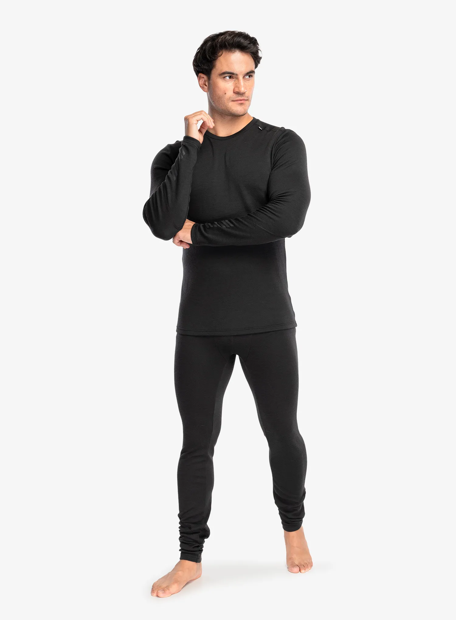 Funktionsshirt Herren Langarm Helly Hansen LIFA Merino Midweight Crew - black